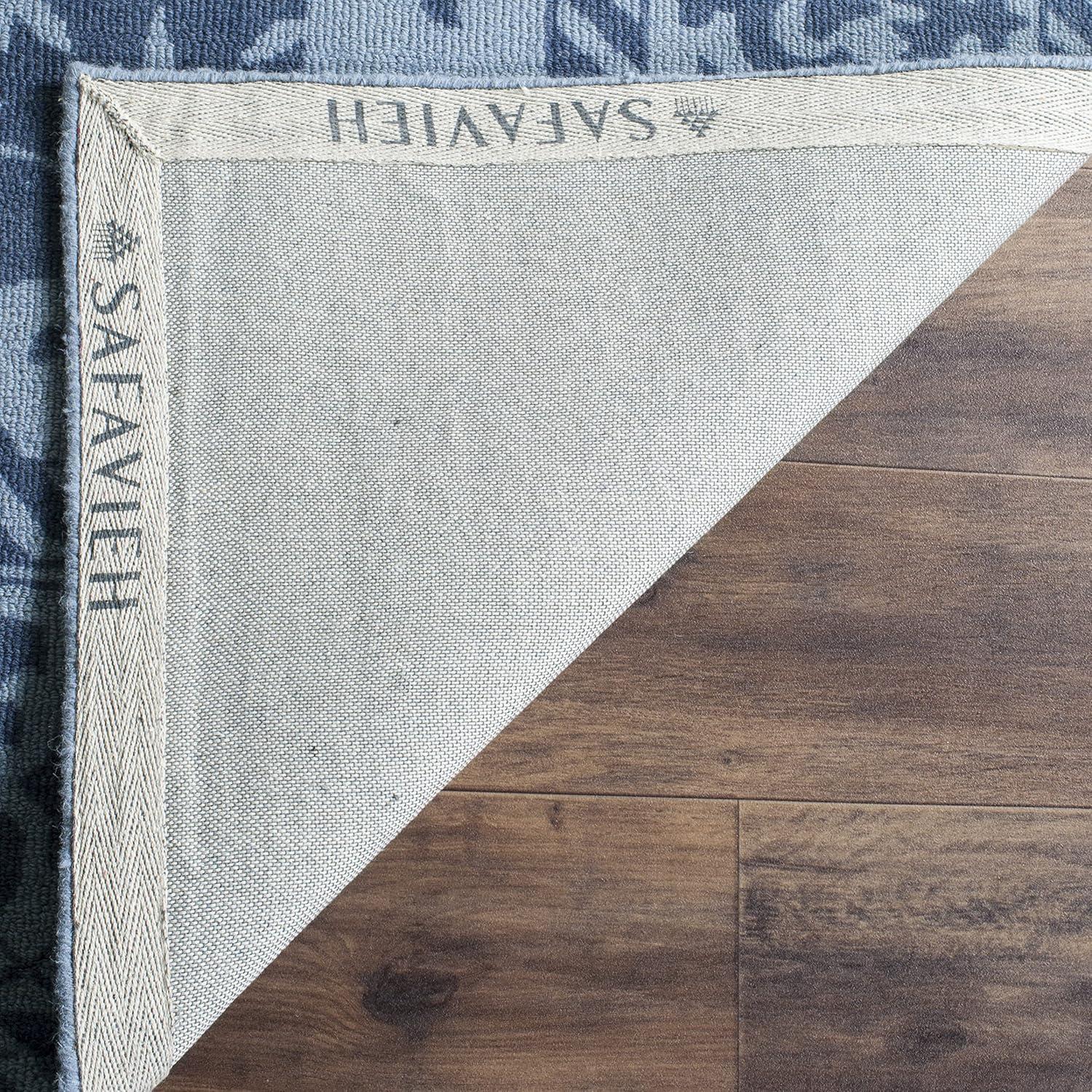 Restoration Vintage RVT102 Hand Tufted Area Rug - Blue/Dark Blue - 3'x5' - Safavieh.