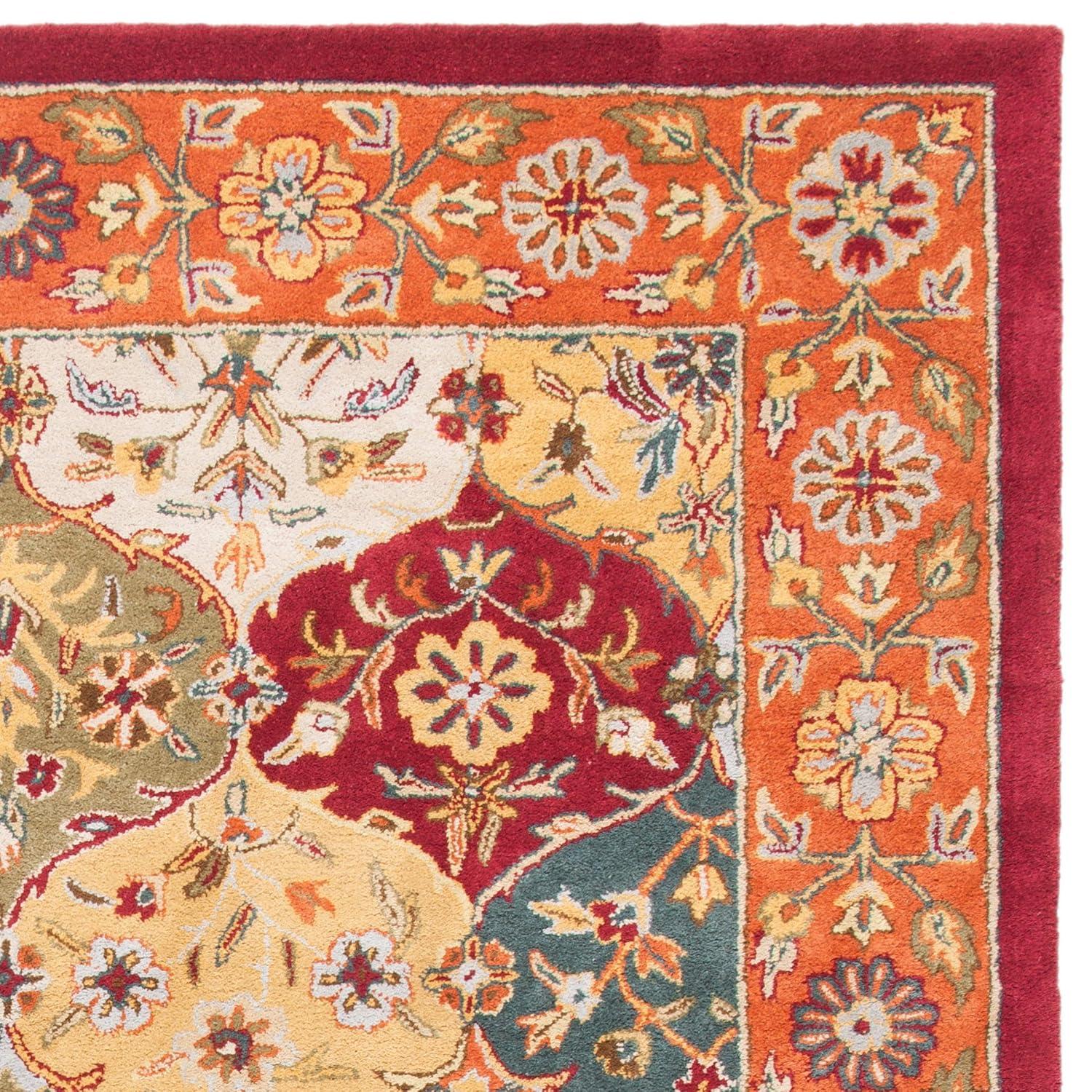 SAFAVIEH Heritage Woodville Traditional Wool Area Rug, Multi/Red, 2' x 3'