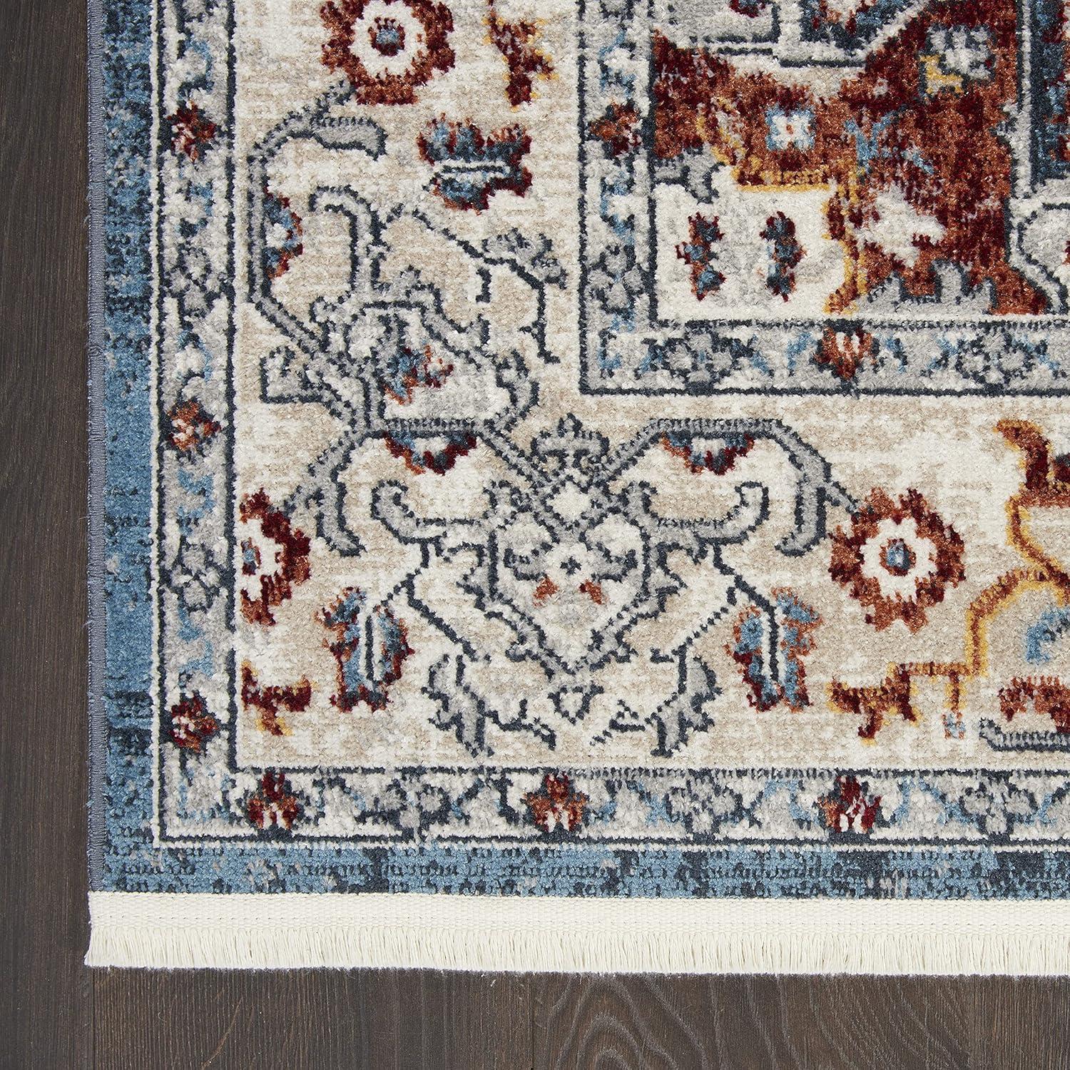 Nourison Geneva Vintage French Country Multicolor 4' x 6' Area Rug