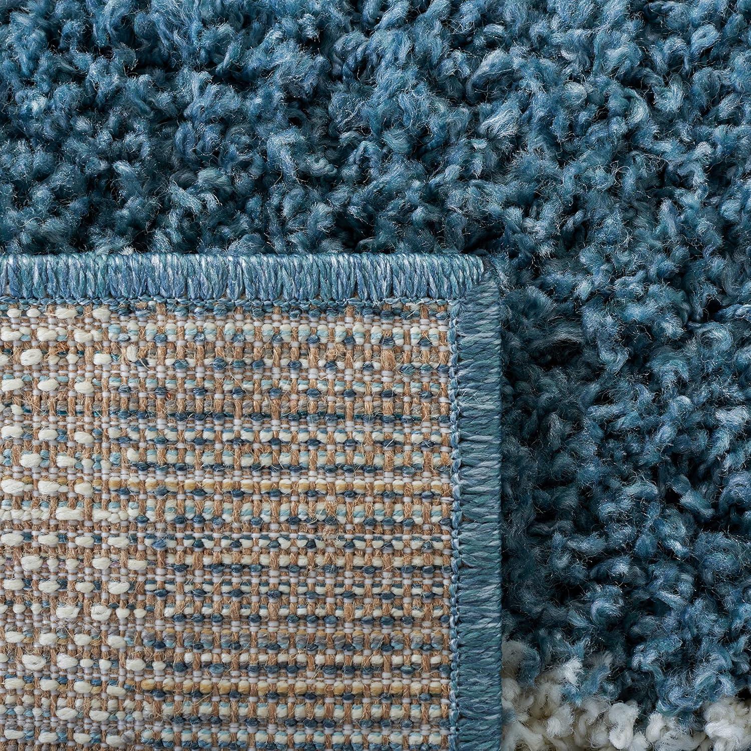 Breakwater Bay Evgeniy Venus Shag 600 Performance Striped Rug