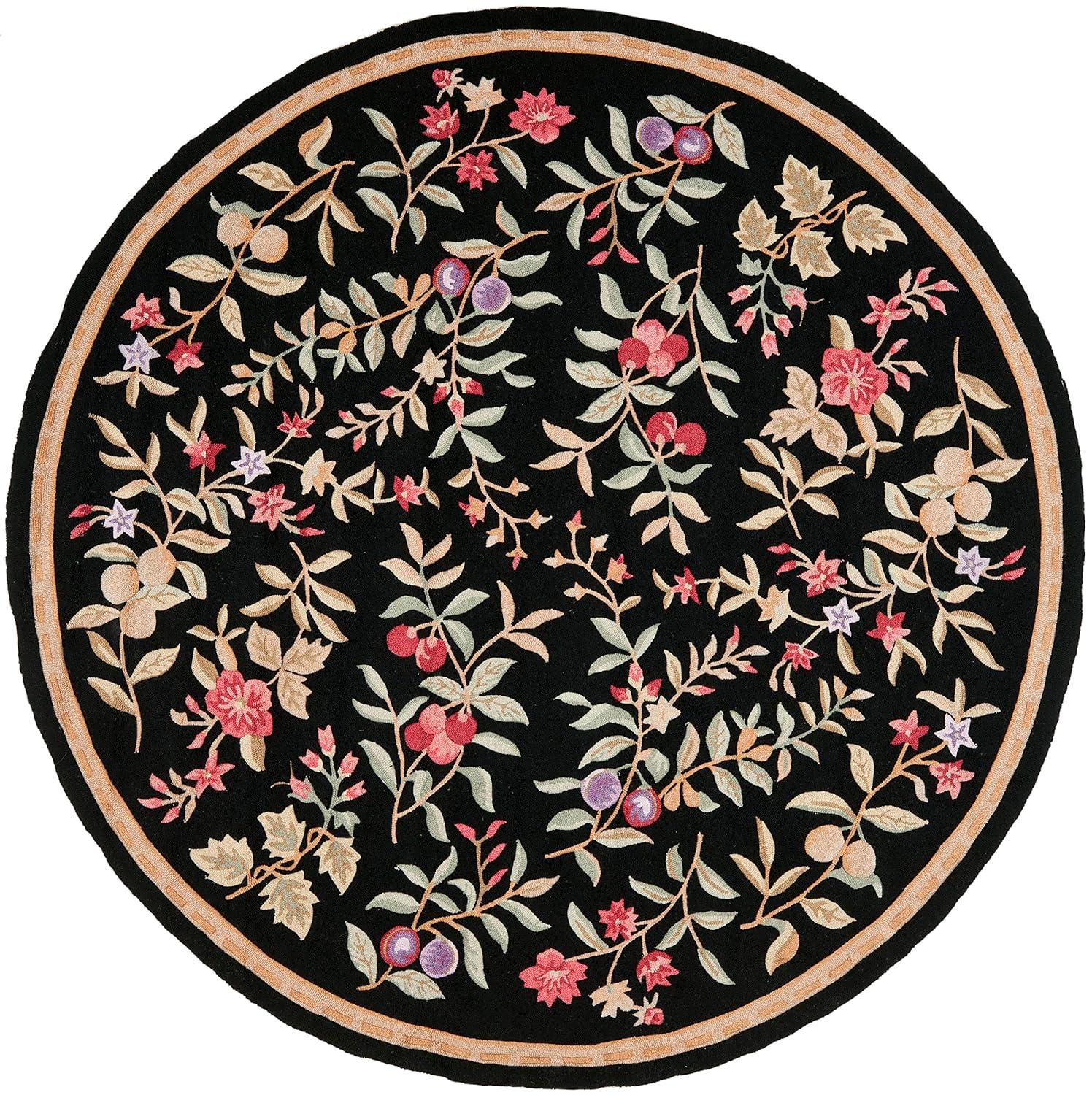Winston Porter Taran Easy Care Hand Hooked Performance Floral Rug