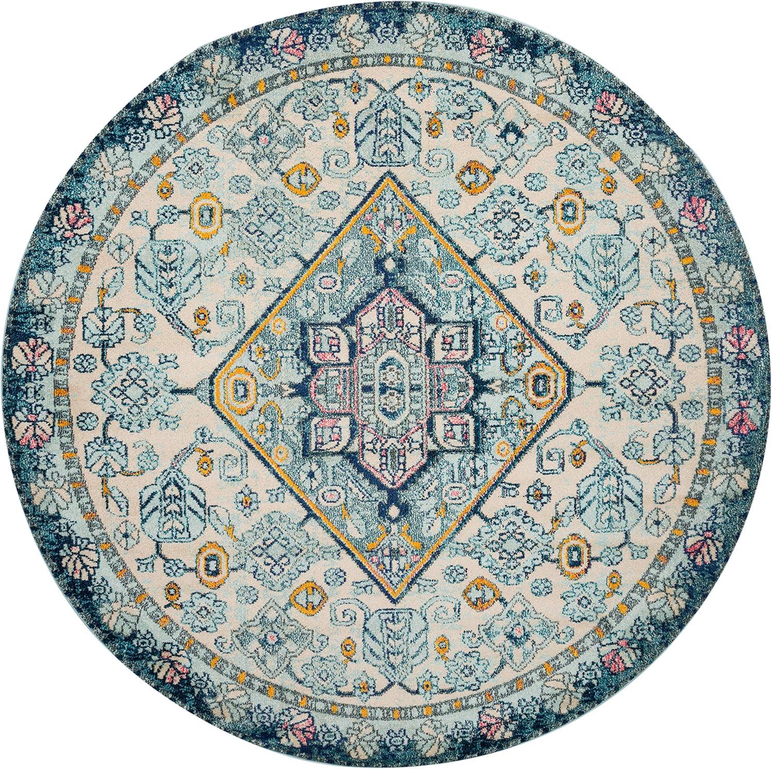 Loloi II Nadia Abstract Aqua / Navy Area Rug