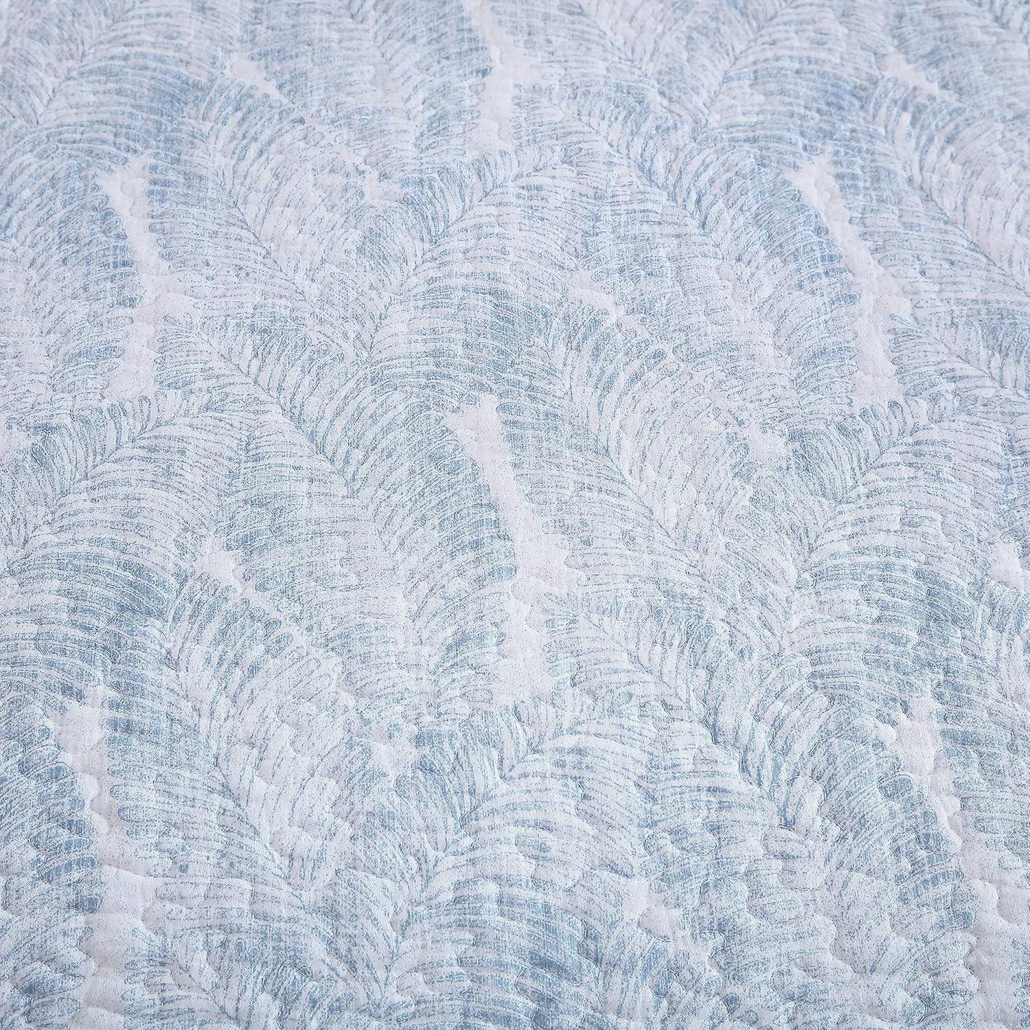 Distressed Water Leaves Cotton Quilt Set - Tommy Bahama