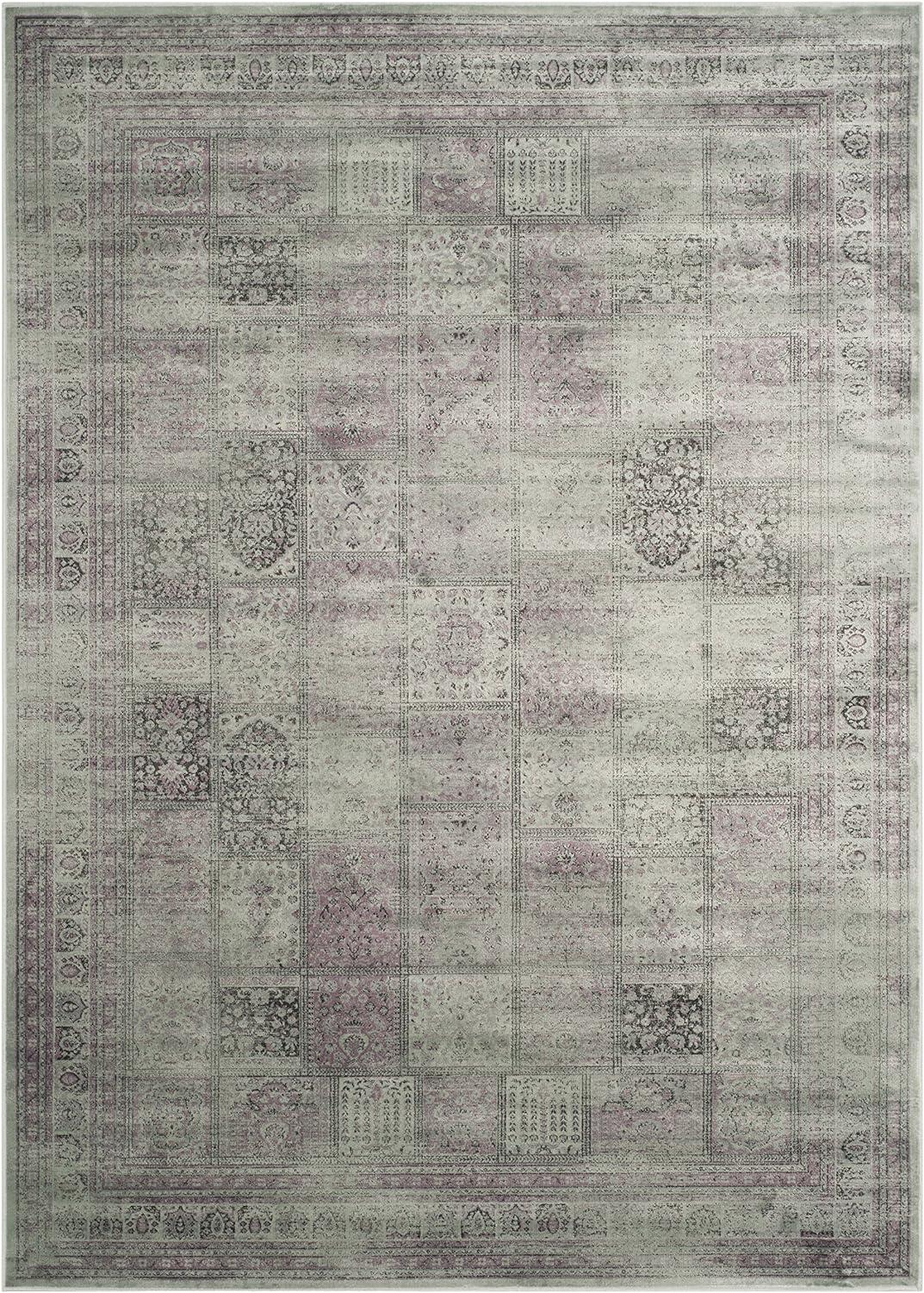 Amethyst Elegance 59" Washable Transitional Viscose Rug