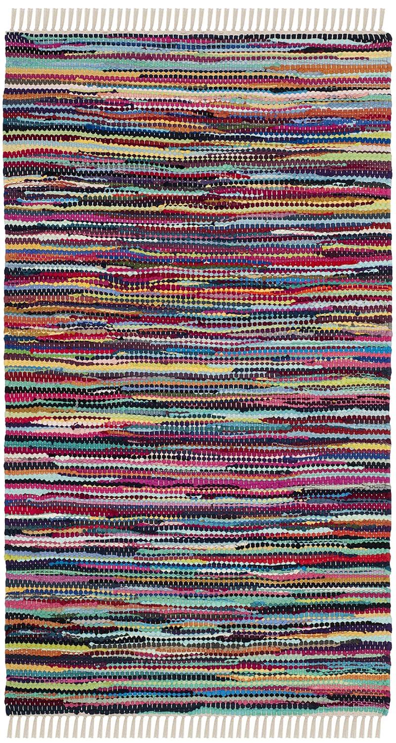 Rag Rug RAR128 Hand Woven Indoor Accent Rug - Multi - 2'x3' - Safavieh.