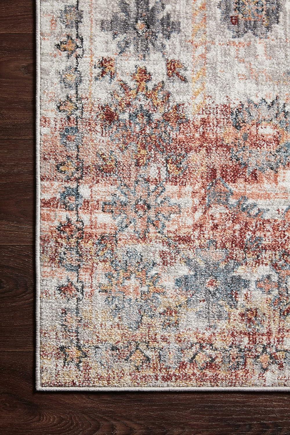 Ivory Elegance Rust & Multi Vintage-Inspired Area Rug 7'-10" x 10'