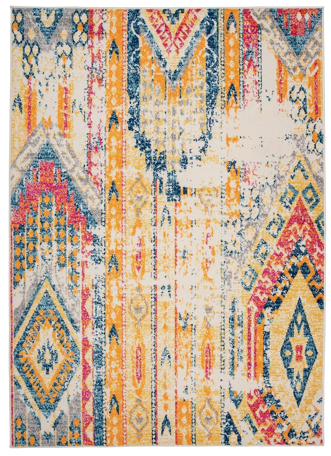 World Rug Gallery Bohemian Geometric Modern Area Rug