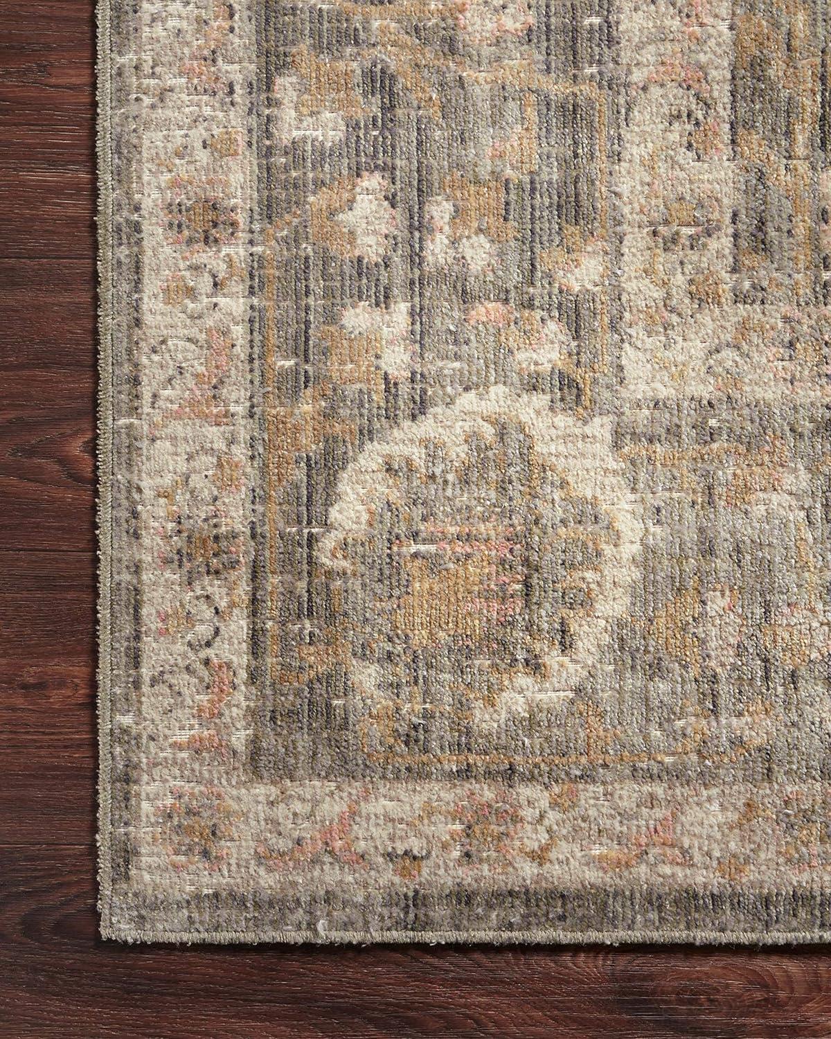 Sage & Blush Rosemarie 2'7" x 12' Synthetic Easy-Care Area Rug