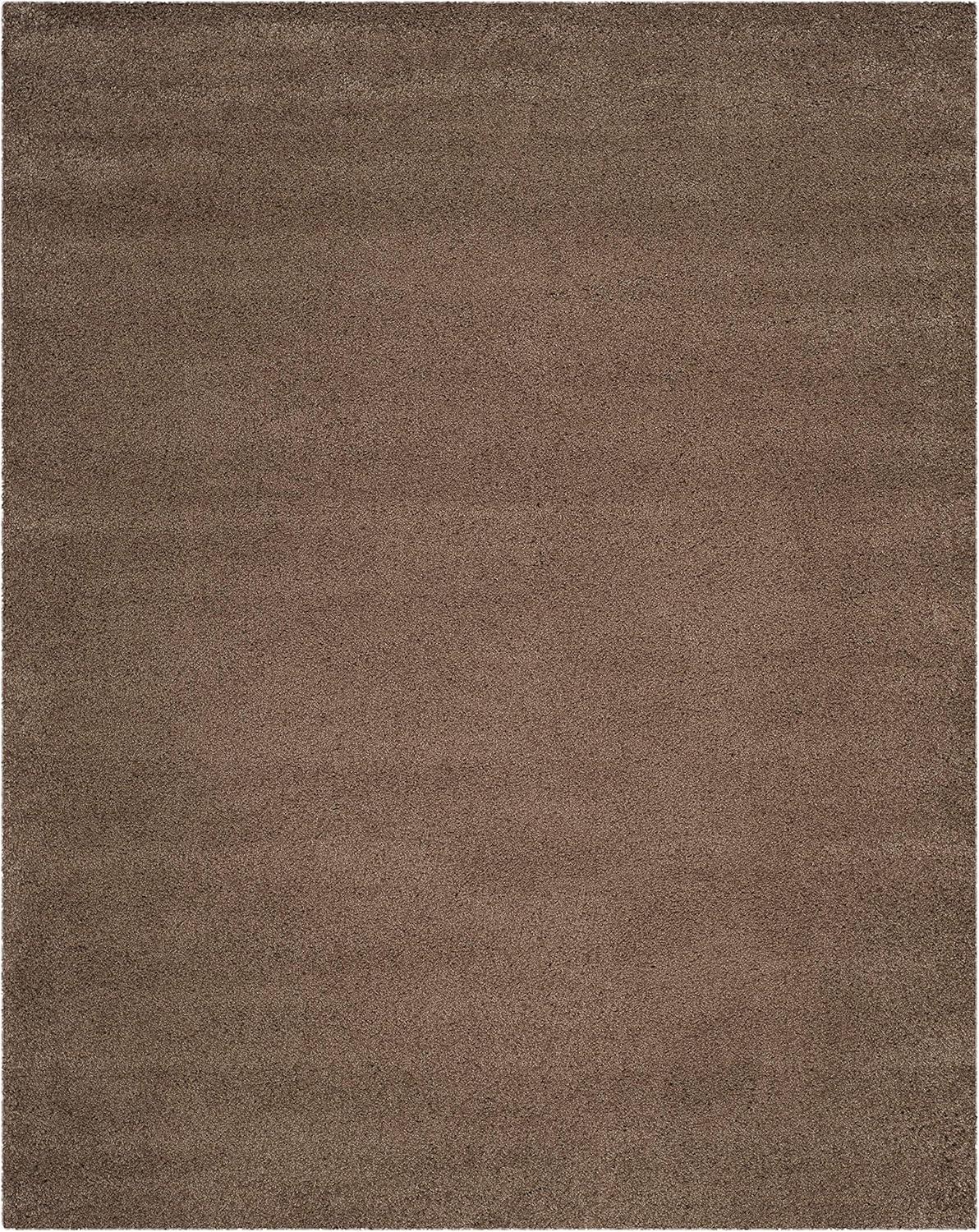 Santa Monica Shag SGN725 Power Loomed Indoor Area Rug - Taupe - 5'3"x7'6" - Safavieh