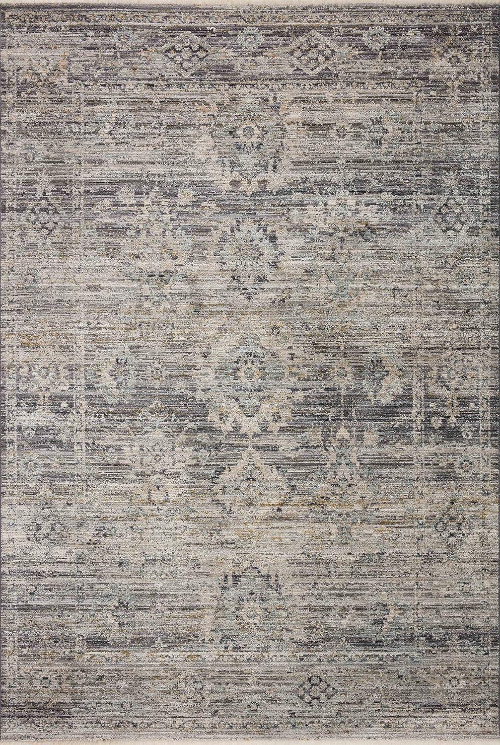 Jean Stoffer x Loloi Katherine Graphite / Jade Area Rug