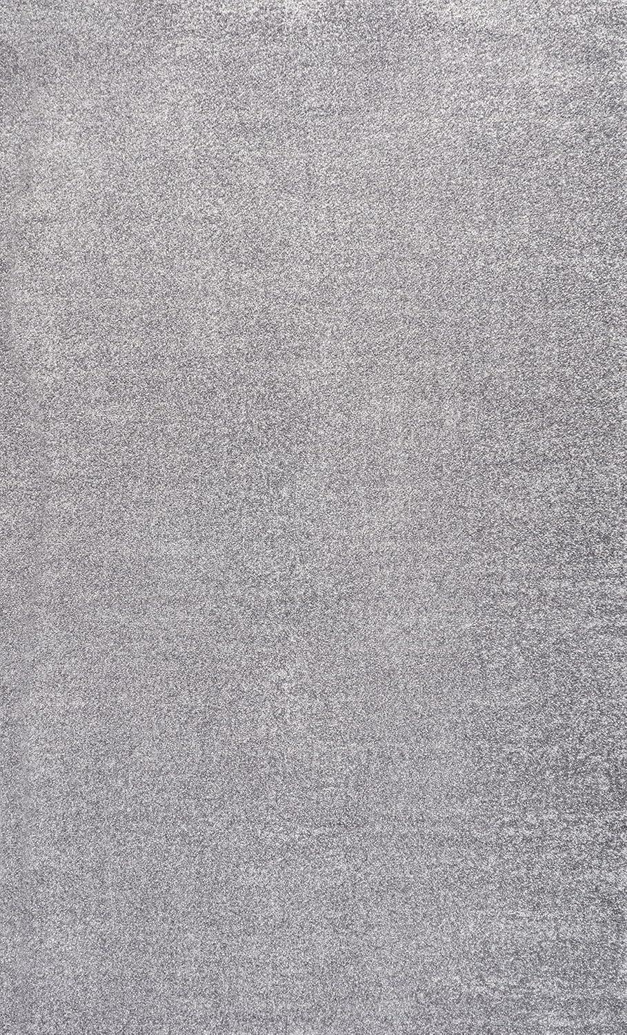 10' X 14' Rectangle Haze Solid Low-Pile Area Rug , Gray - JONATHAN Y