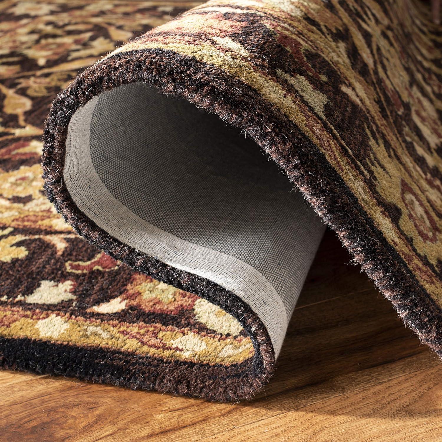 Antiquity AT51 Hand Tufted Indoor Area Rug - Dark Plum/Gold - 8'3"x11' - Safavieh