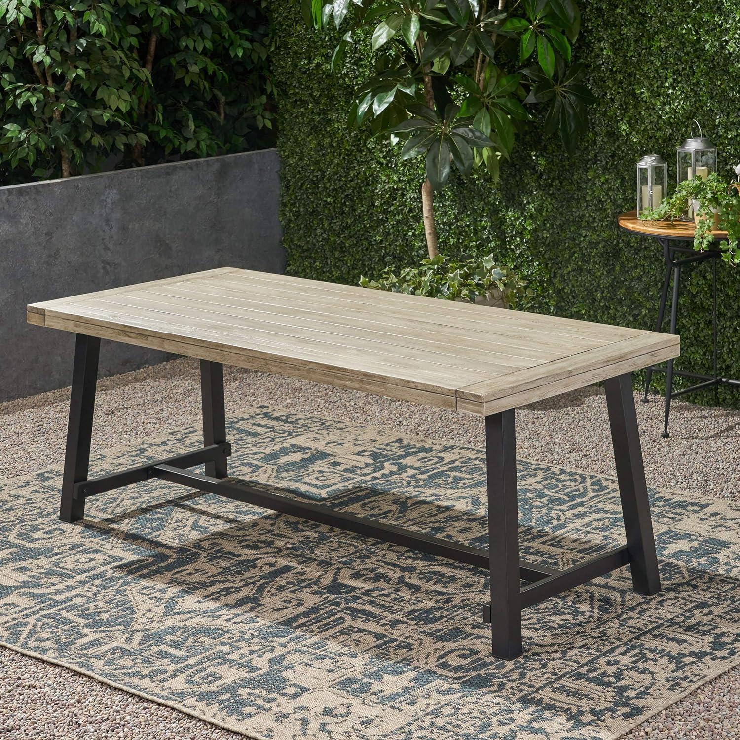 Beau Outdoor Eight Seater Wooden Dining Table