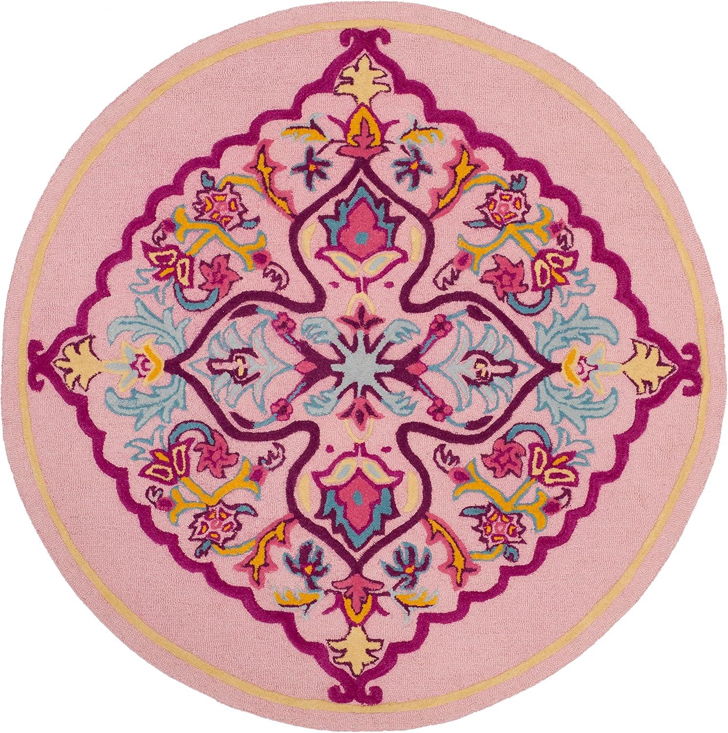 SAFAVIEH Bellagio BLG605A Handmade Pink / Multi Rug
