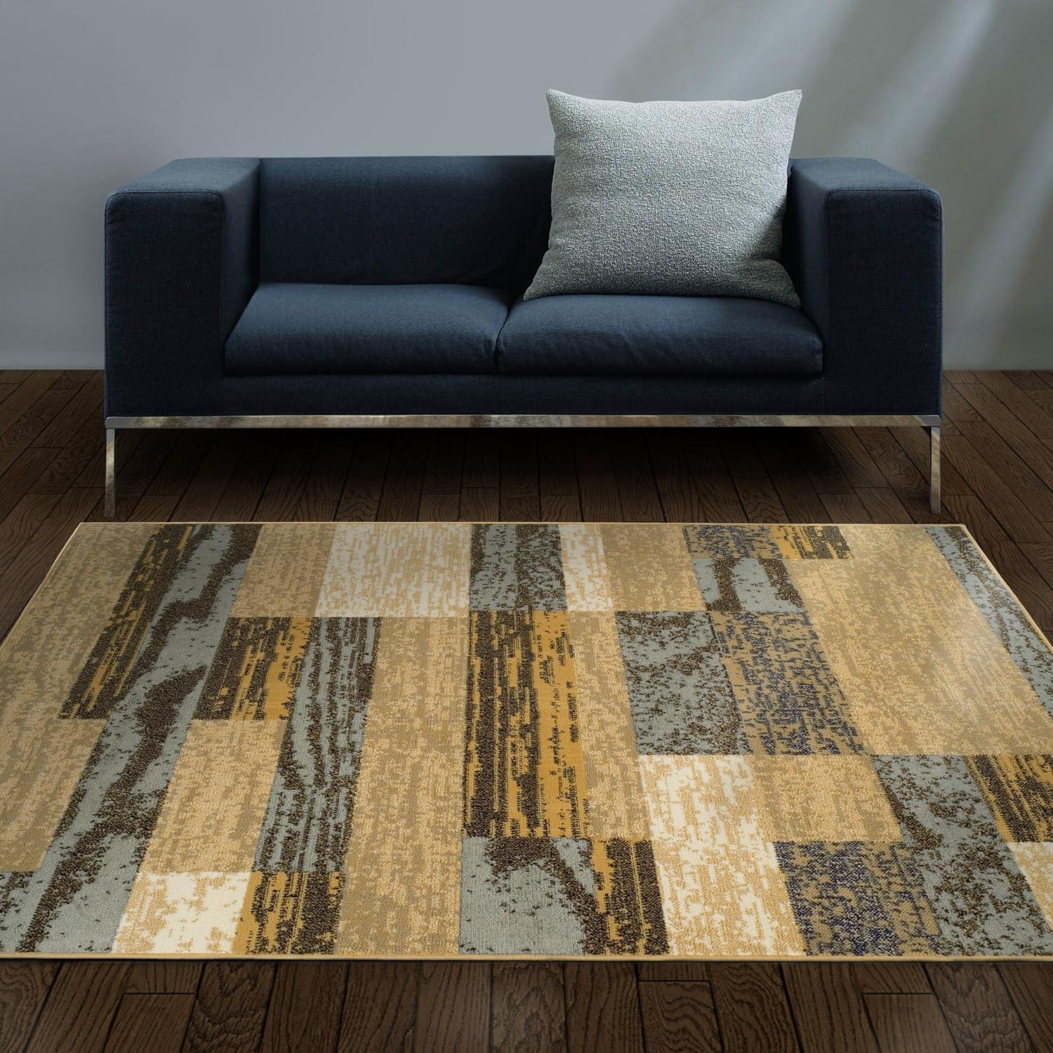Superior Rockwood Geometric Indoor Area Rug, 8' x 10', Light Blue-Beige