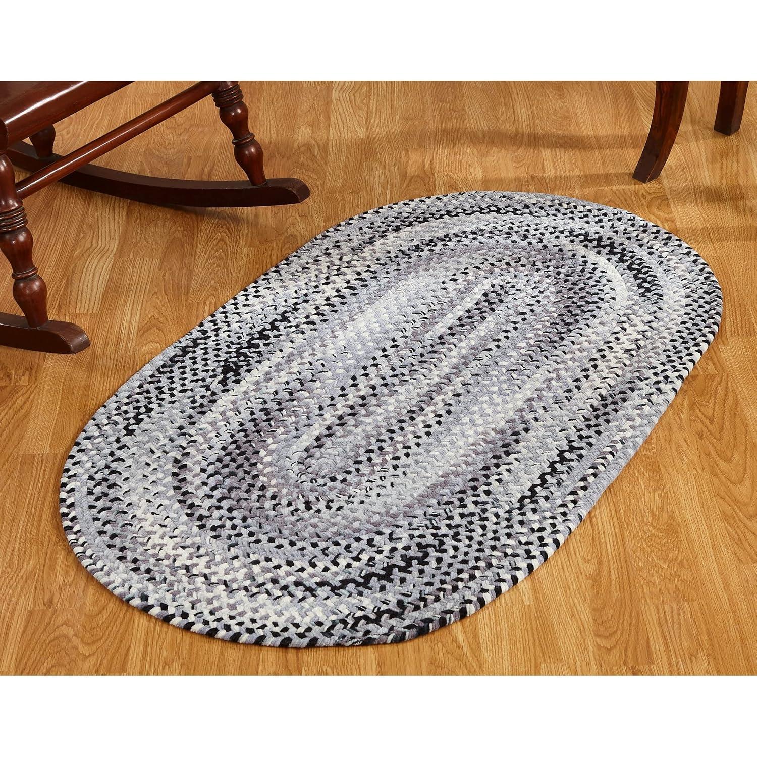 Better Trends Ombre Braid Braided Reversible Indoor Area Utility Rug, 100% Cotton, 24" x 72" Runner, Olive