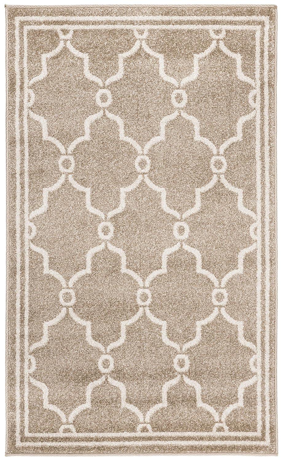 Amherst AMT414 Power Loomed Indoor Accent Rug - Wheat/Beige - 3'x5' - Safavieh