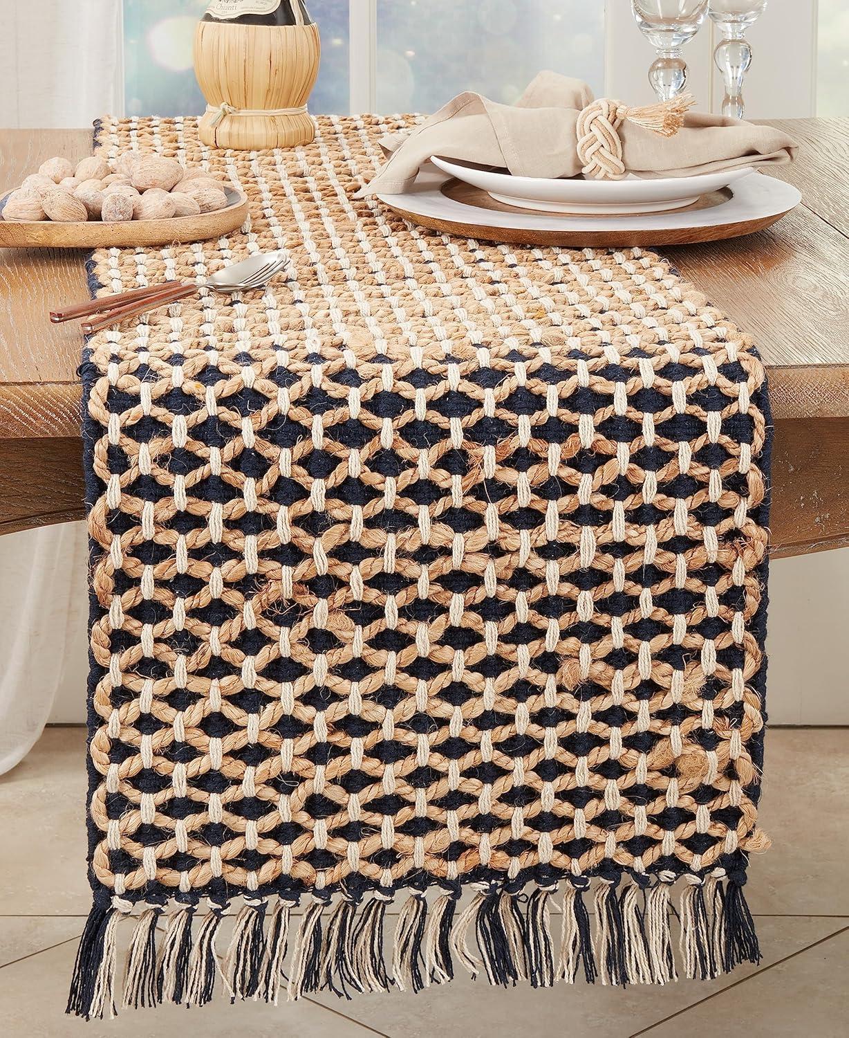 Saro Lifestyle Jute Rope Table Runner