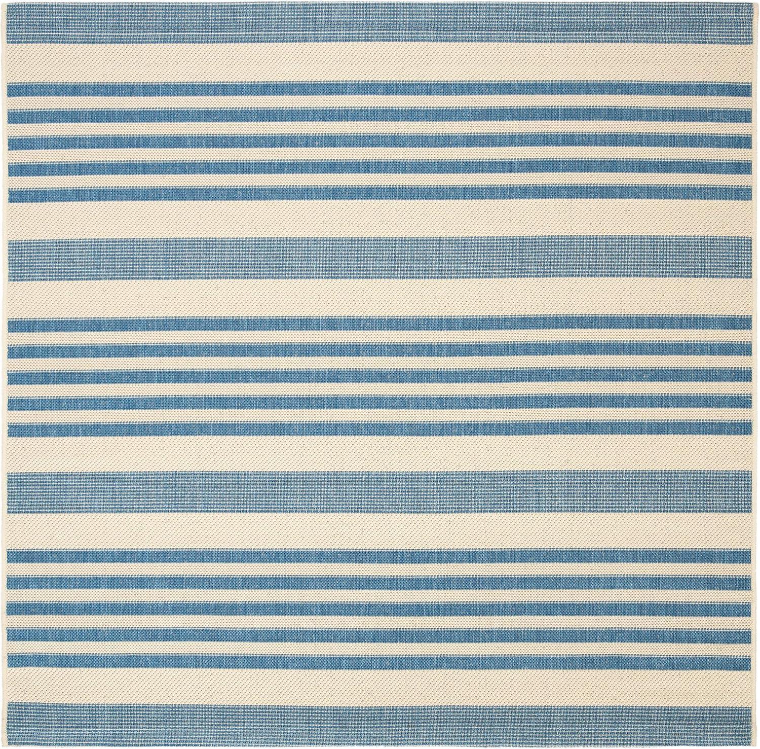 Courtyard CY6062 Power Loomed Indoor/Outdoor Area Rug - Grey/Bone - 4'x4' - Safavieh.