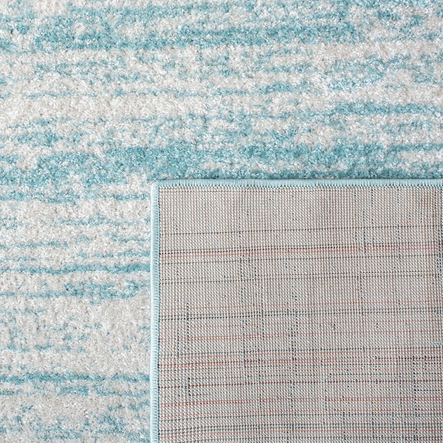 SAFAVIEH Adirondack Esmond Abstract Area Rug, Aqua/Ivory, 9' x 12'