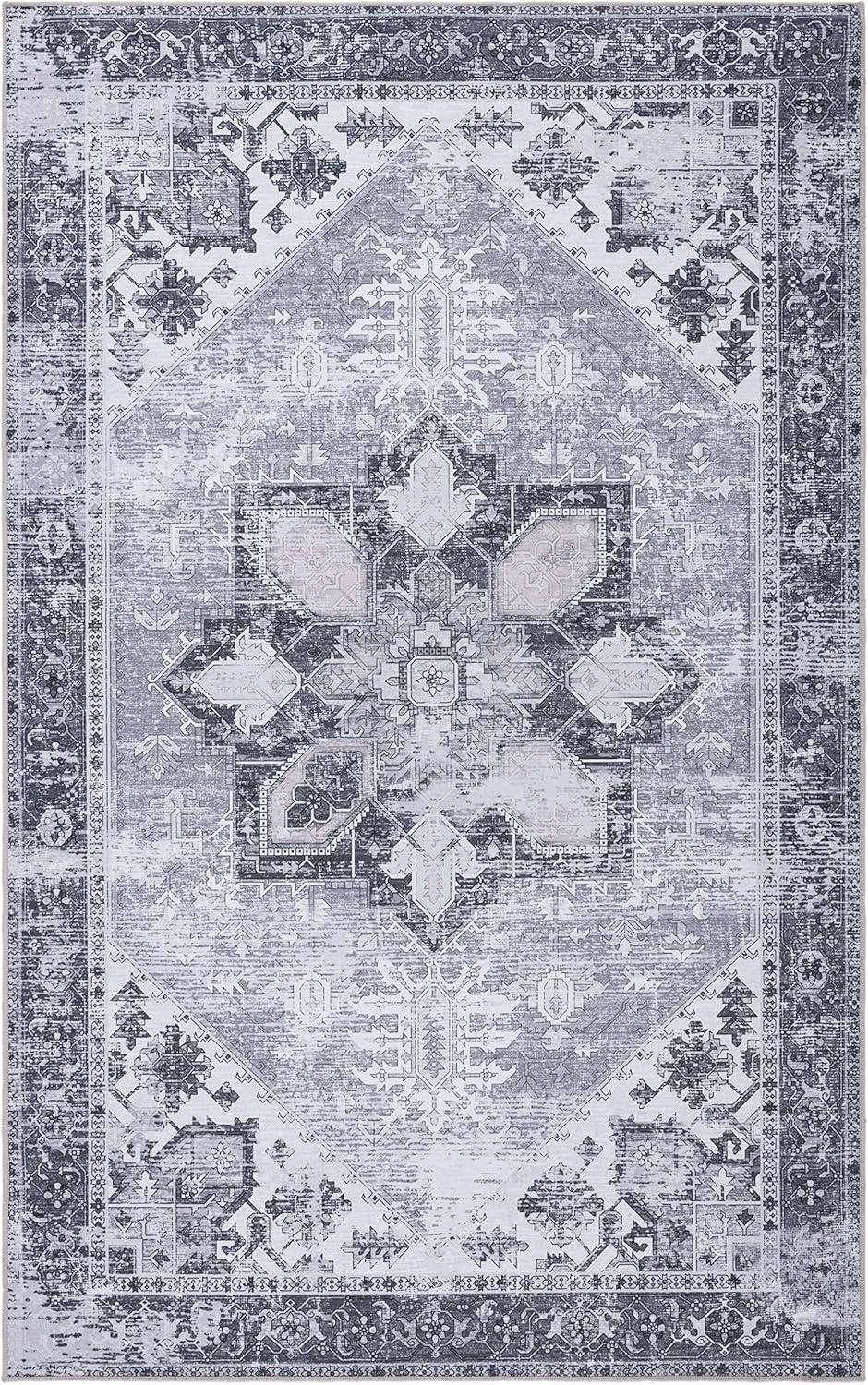 Tucson TSN102 Power Loomed Machine Washable Area Rug - Dark Sage/Ivory - 3'x5' - Safavieh.