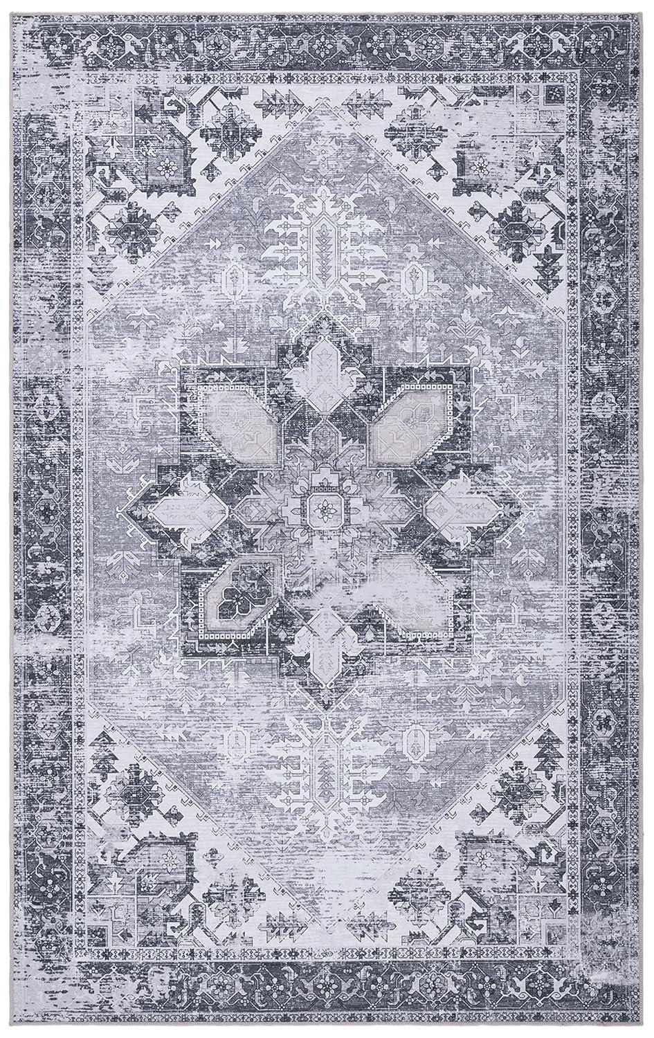 Tucson TSN102 Power Loomed Machine Washable Area Rug - Dark Sage/Ivory - 3'x5' - Safavieh.