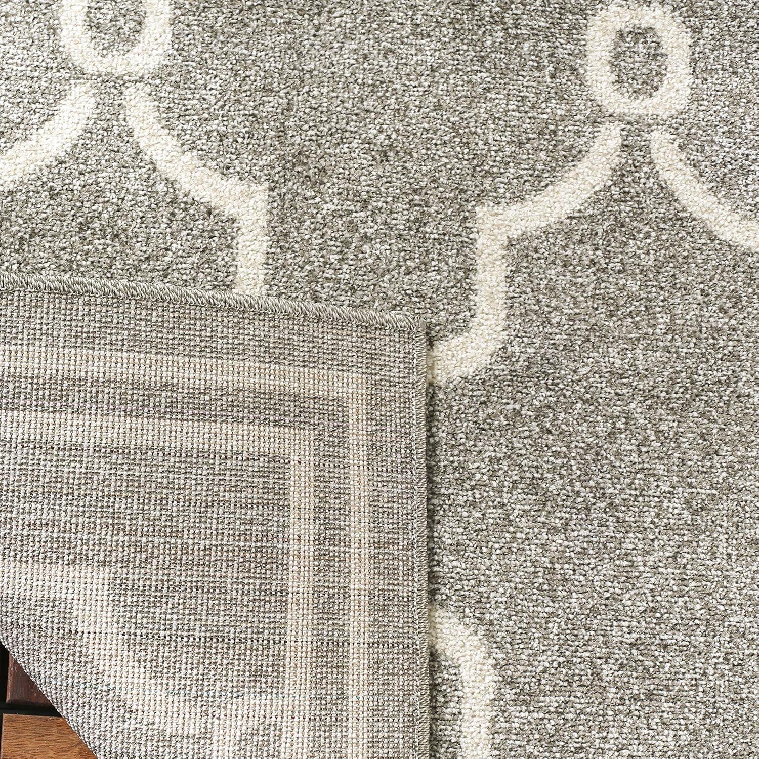 SAFAVIEH Amherst Wesley Geometric Area Rug, Dark Grey/Beige, 2'6" x 4'