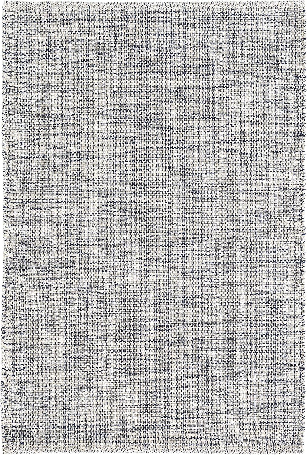 Marled Indigo Handwoven Cotton Rug