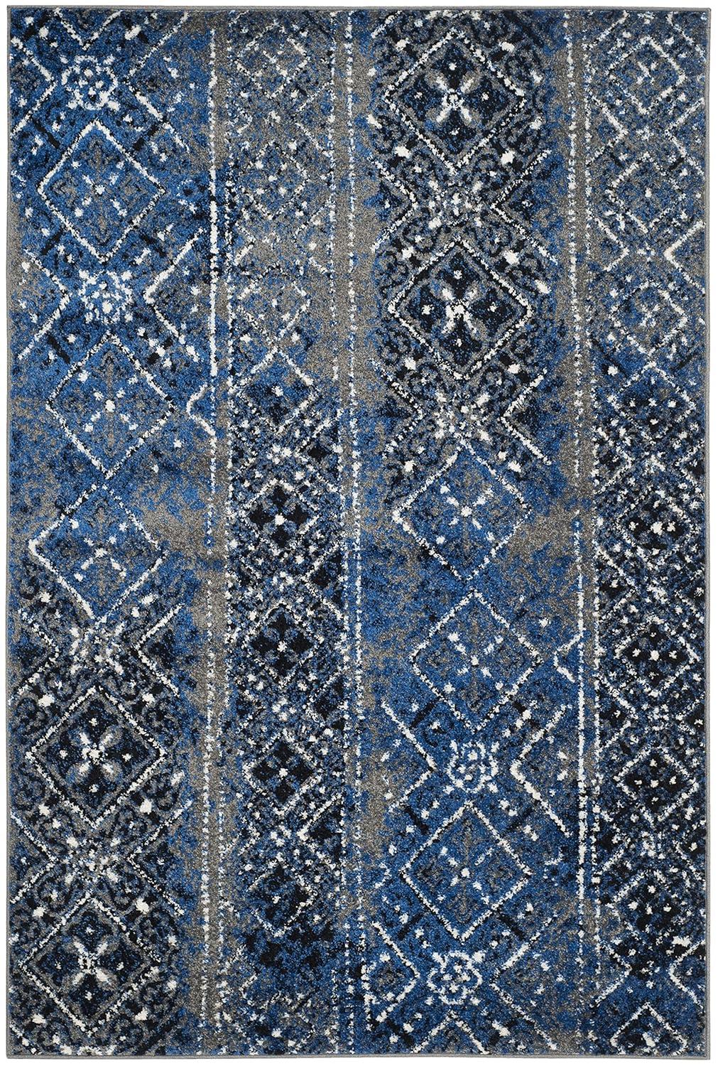 Adirondack ADR111 Machine Made Indoor Area Rug - Silver/Multi - 4'x6' - Safavieh