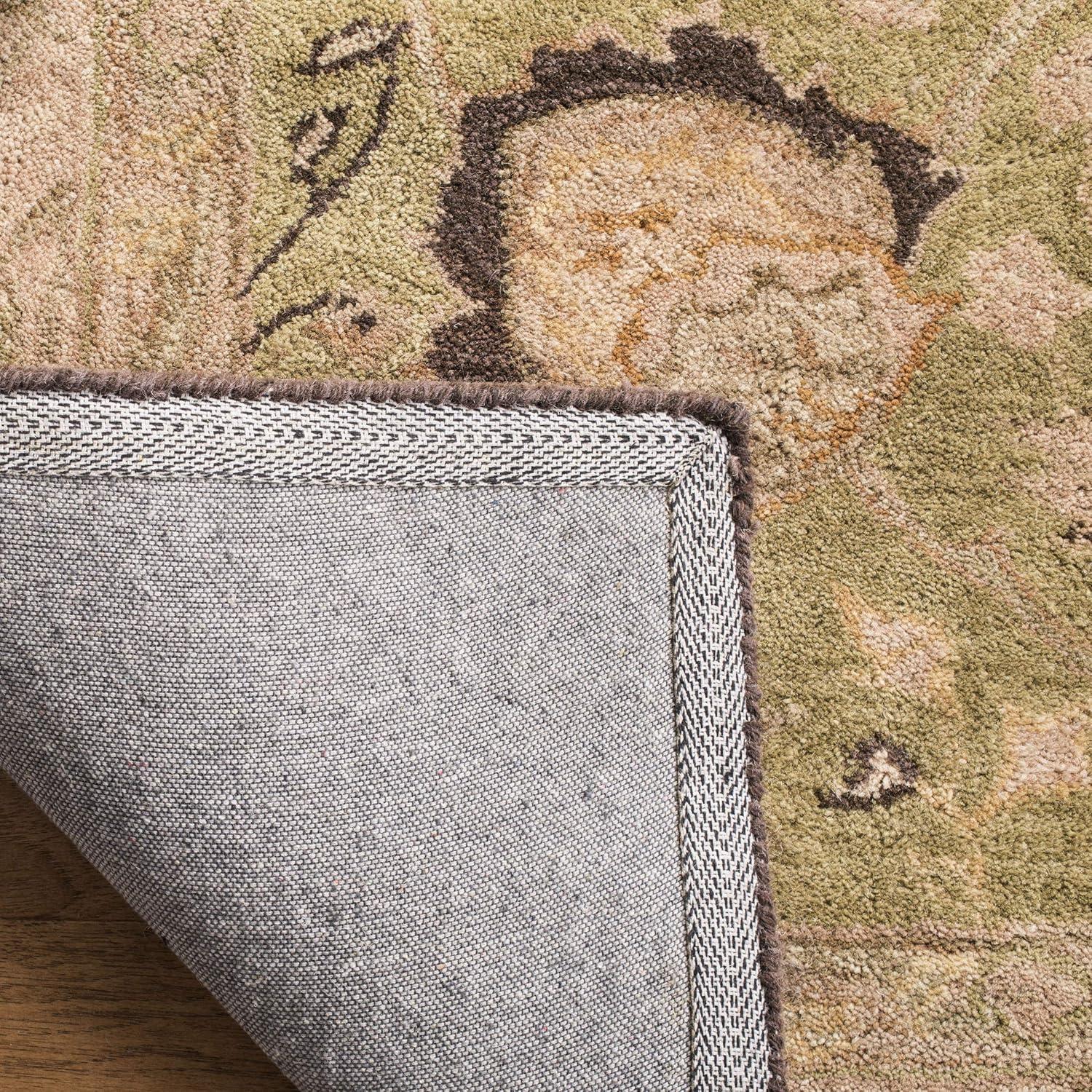 Anatolia AN512 Hand Tufted Indoor Area Rug - Sage/Beige - 4'x6' - Safavieh