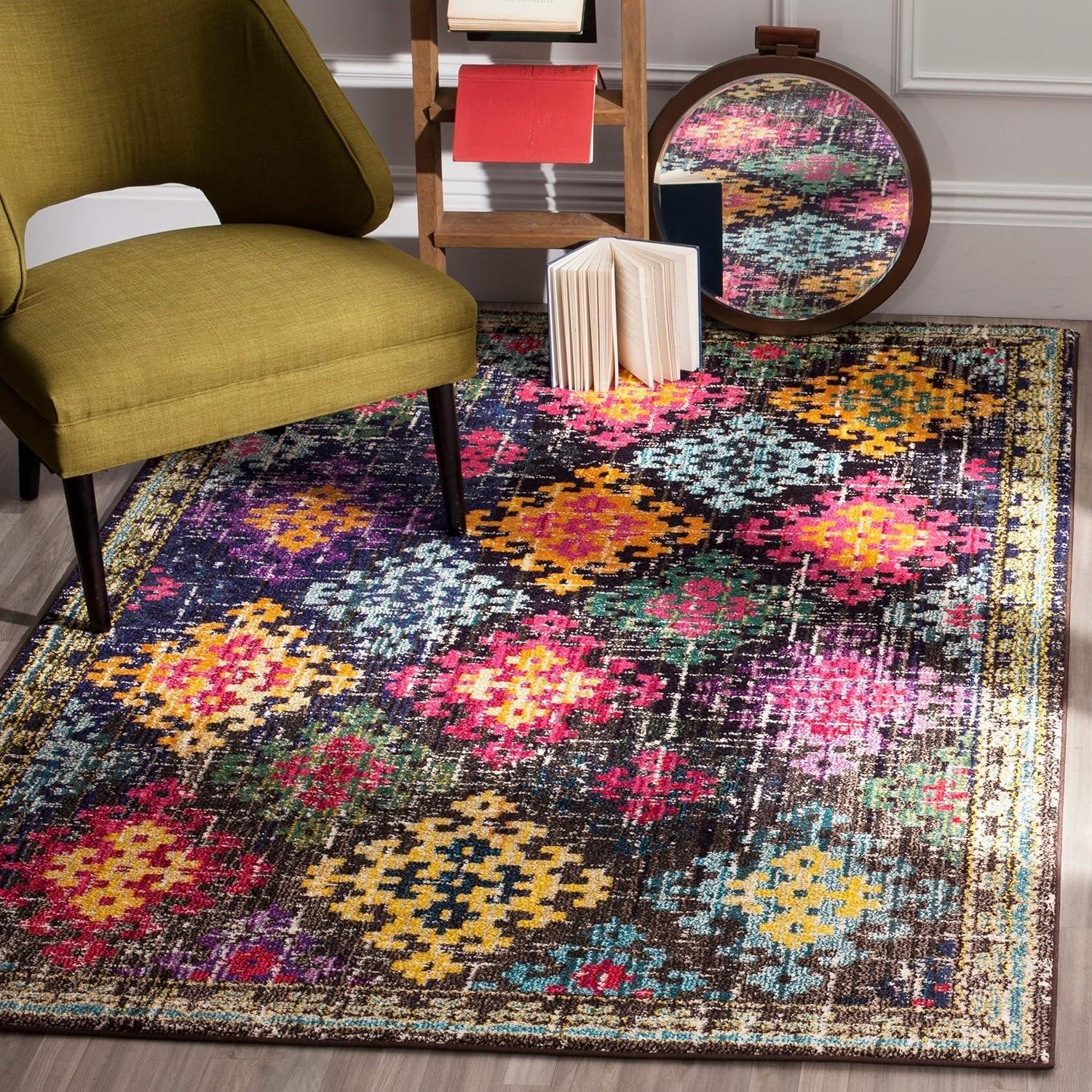 SAFAVIEH Monaco Sally Geometric Area Rug, Multi, 9' x 12'