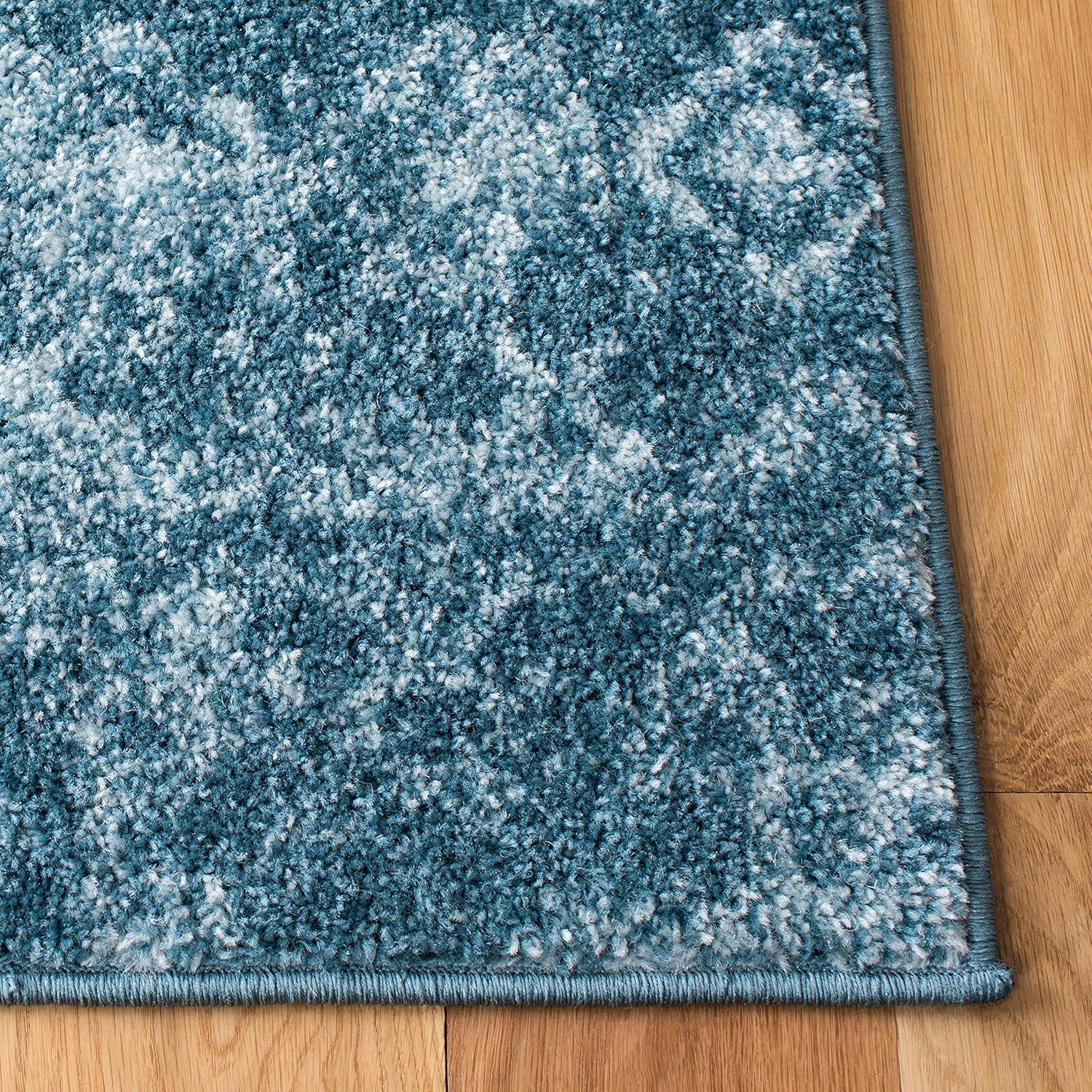 Tulum TUL240 Power Loomed Indoor Area Rug - Turquoise/Blue - 5'3"x7'6" - Safavieh