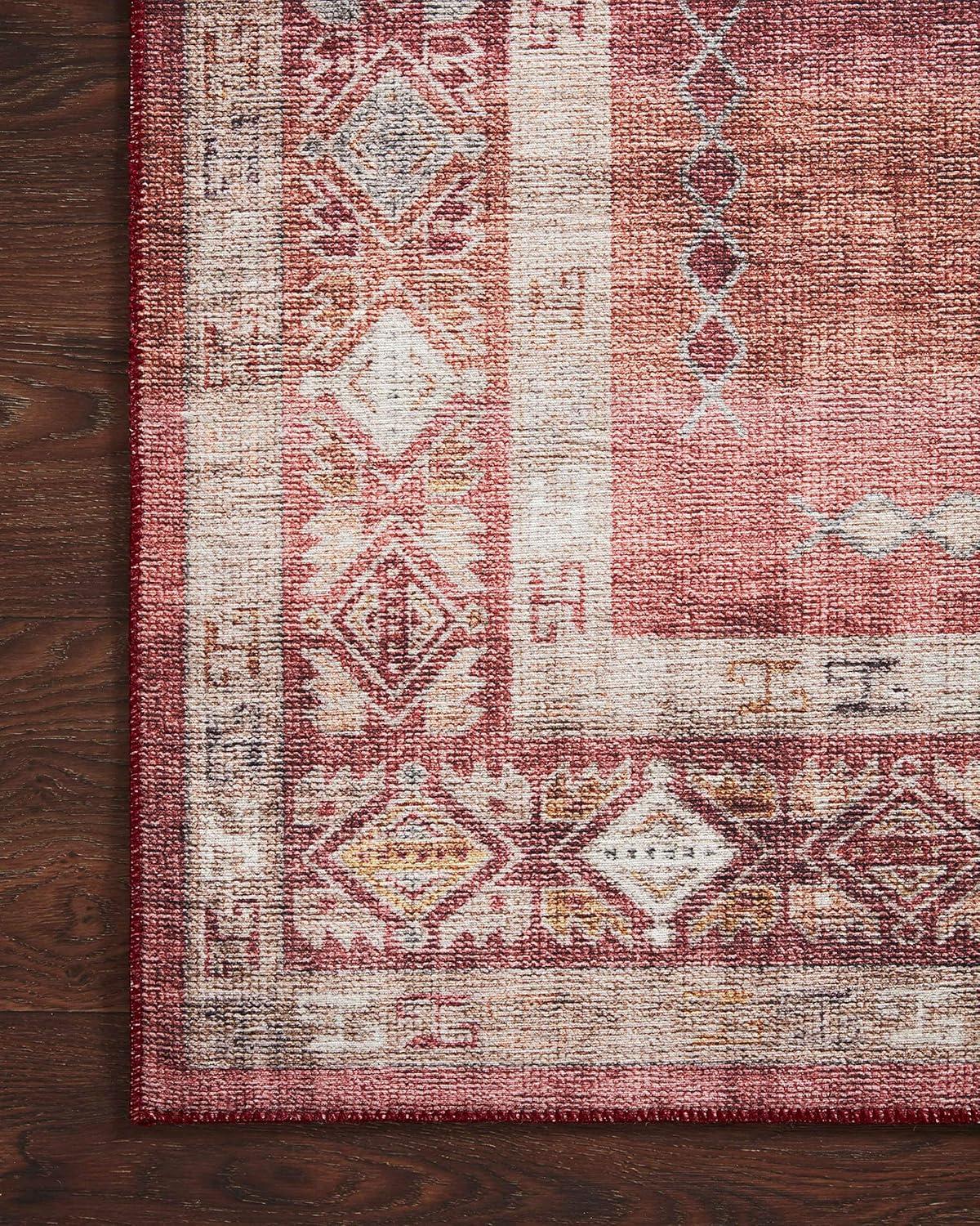 Loloi II Heidi Collection HEI-03 Sunset / Natural, Southwestern Area Rug 5'-0" x 7'-6"