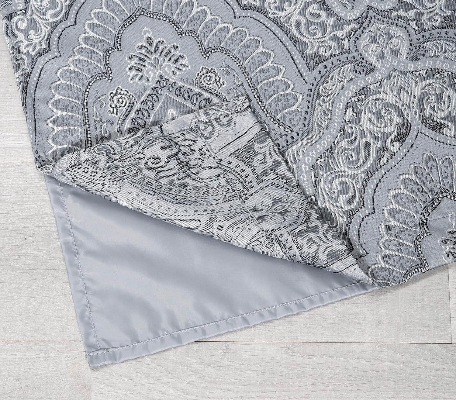 Chezmoi Collection Synthetic Paisley Room Darkening Rod Pocket Curtain Panel