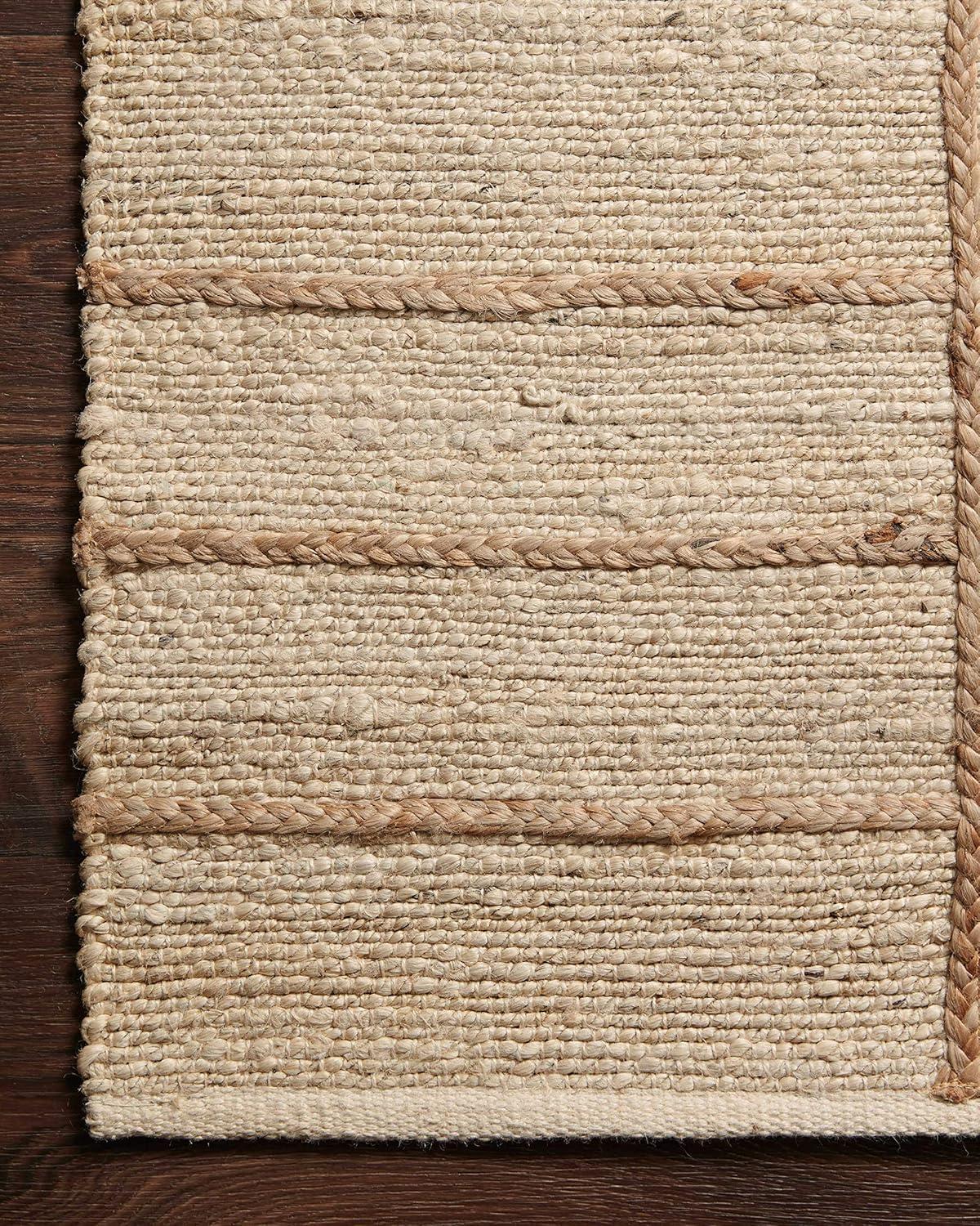 Loloi II Bodhi Collection BOD-04 Ivory / Natural, Geometric Area Rug 3'-6" x 5'-6"