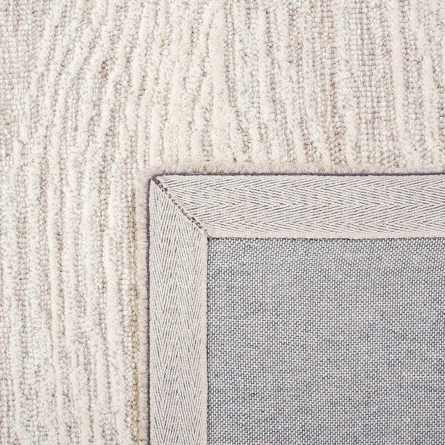 Metro MET995 Hand Tufted Indoor Area Rug - Natural/Ivory - 6'x6' - Safavieh