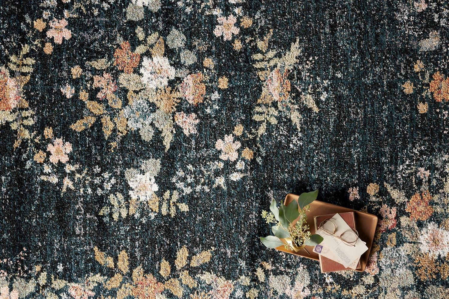 Rifle Paper Co. x Loloi Laurel Navy Area Rug