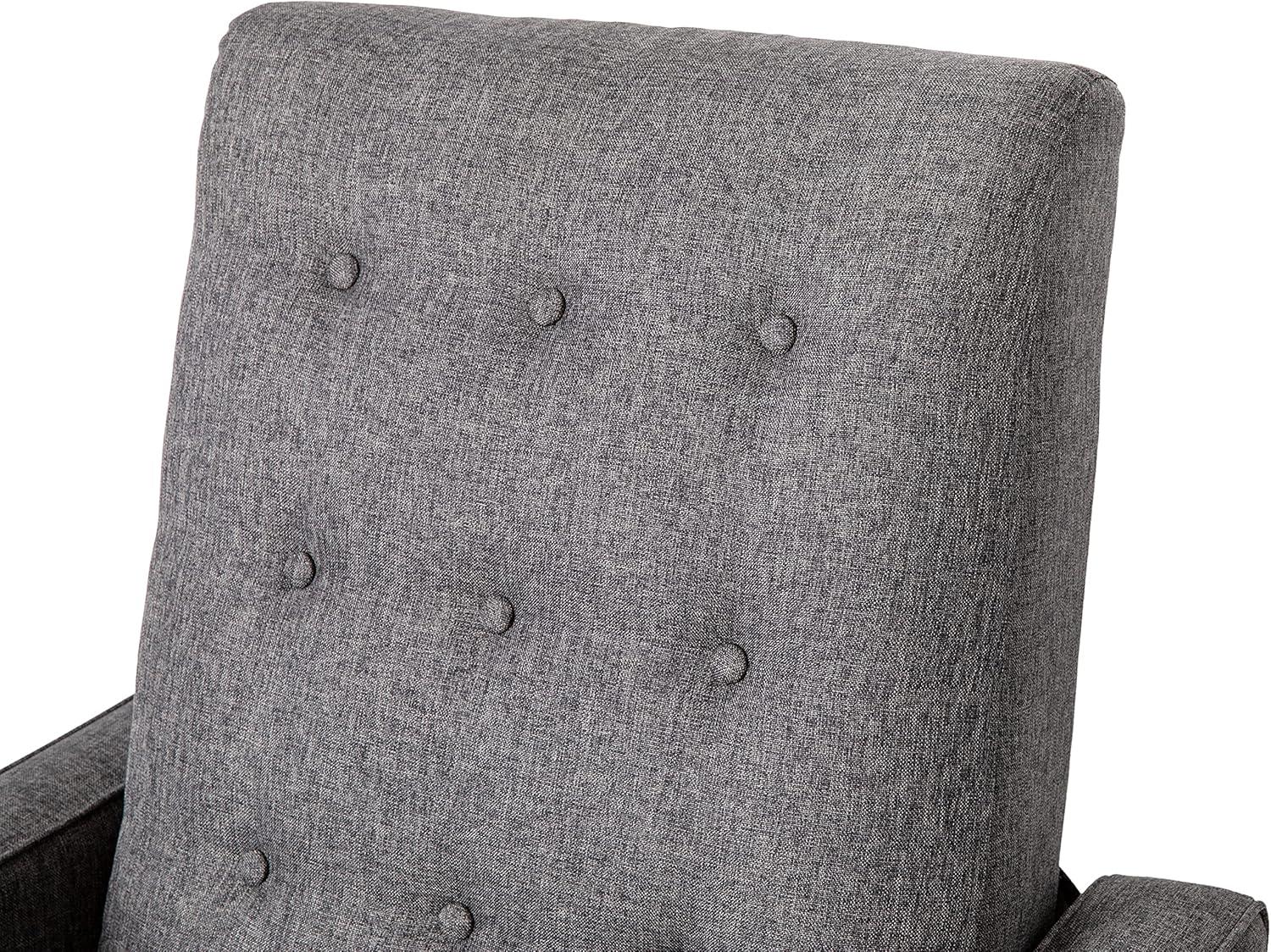 Flash Furniture Ezra Ezra Fabric Push Back Recliner, Gray