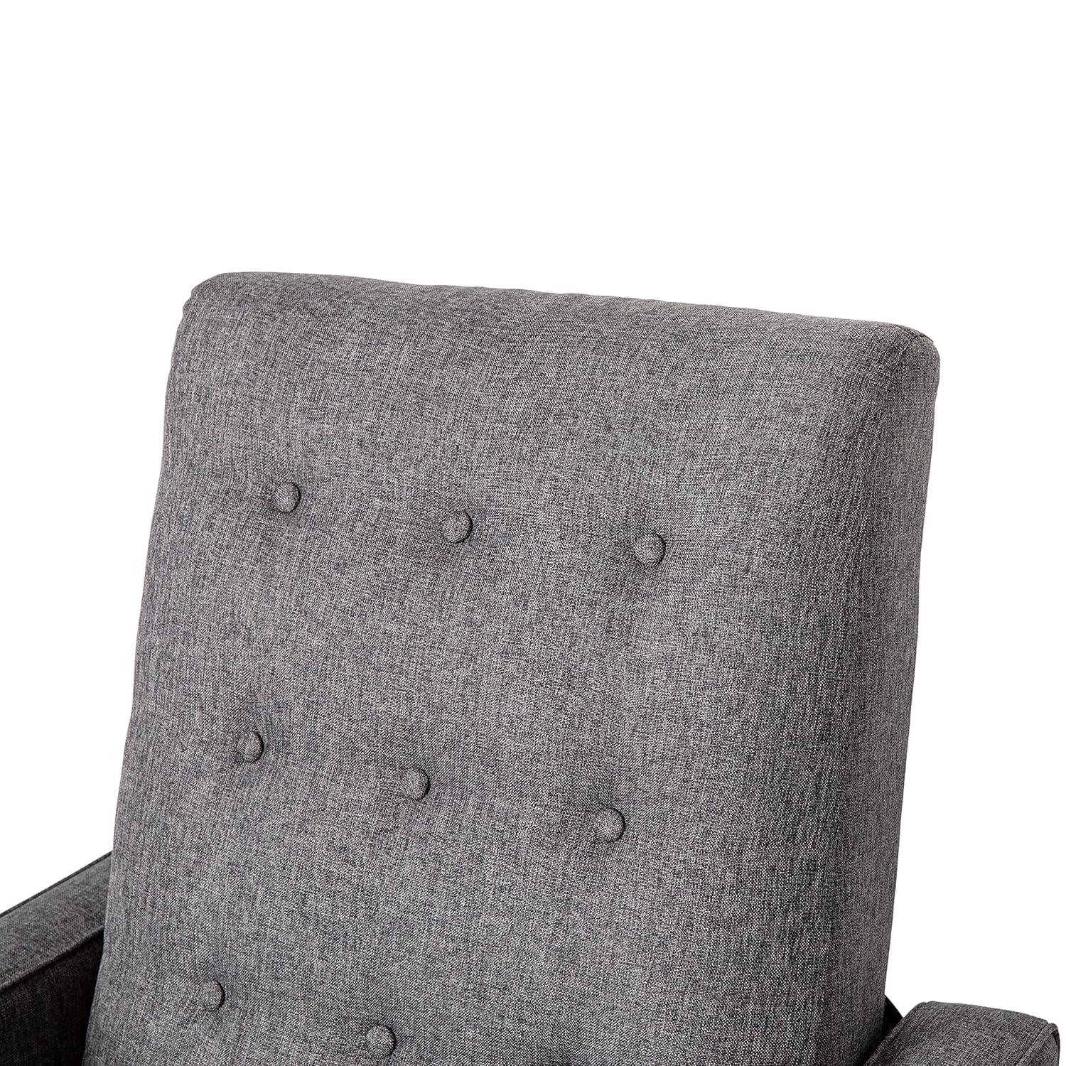 Flash Furniture Ezra Ezra Fabric Push Back Recliner, Gray