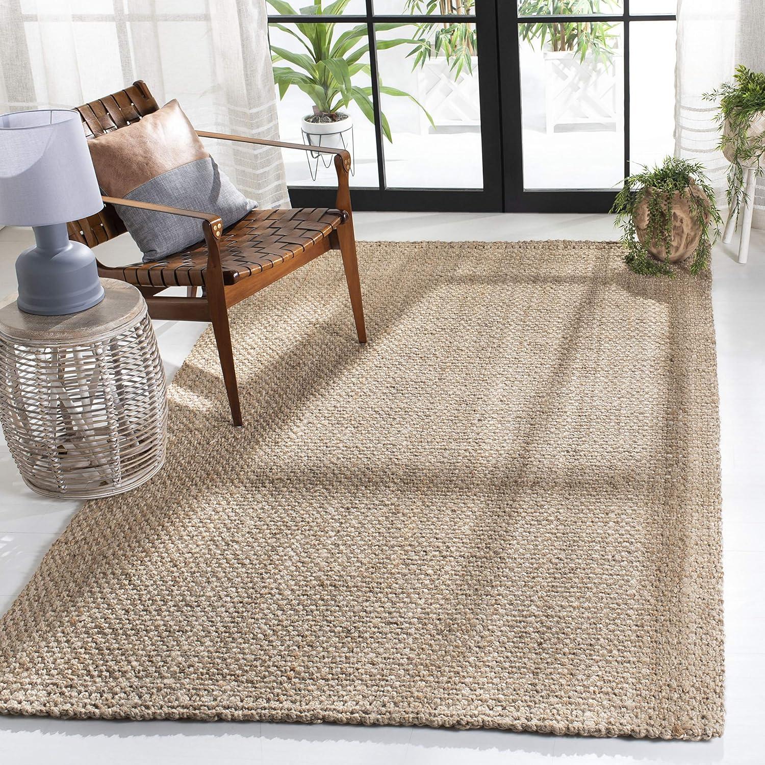 Handwoven Natural Jute 4' x 6' Area Rug