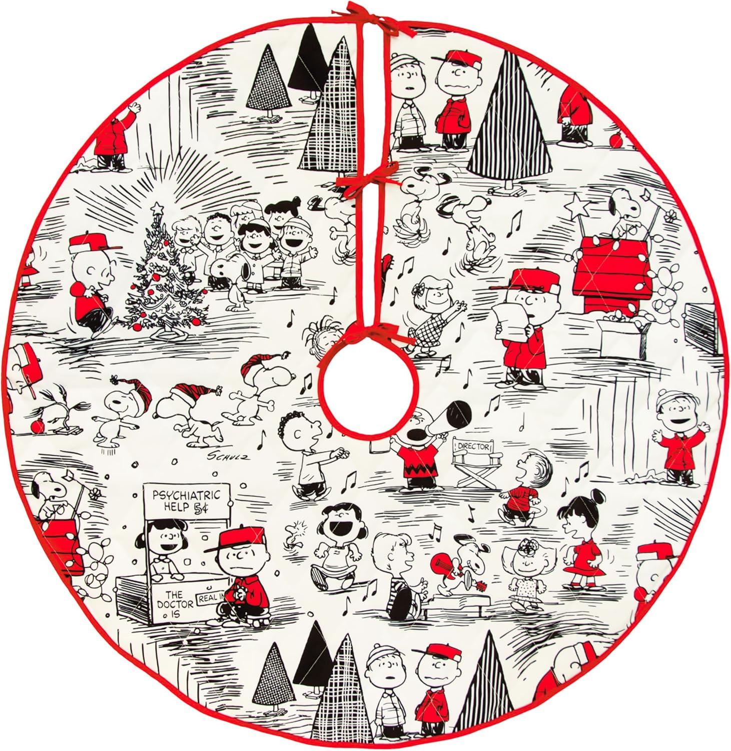 Peanuts® Fabric Hallmark Tree Skirt, 40"