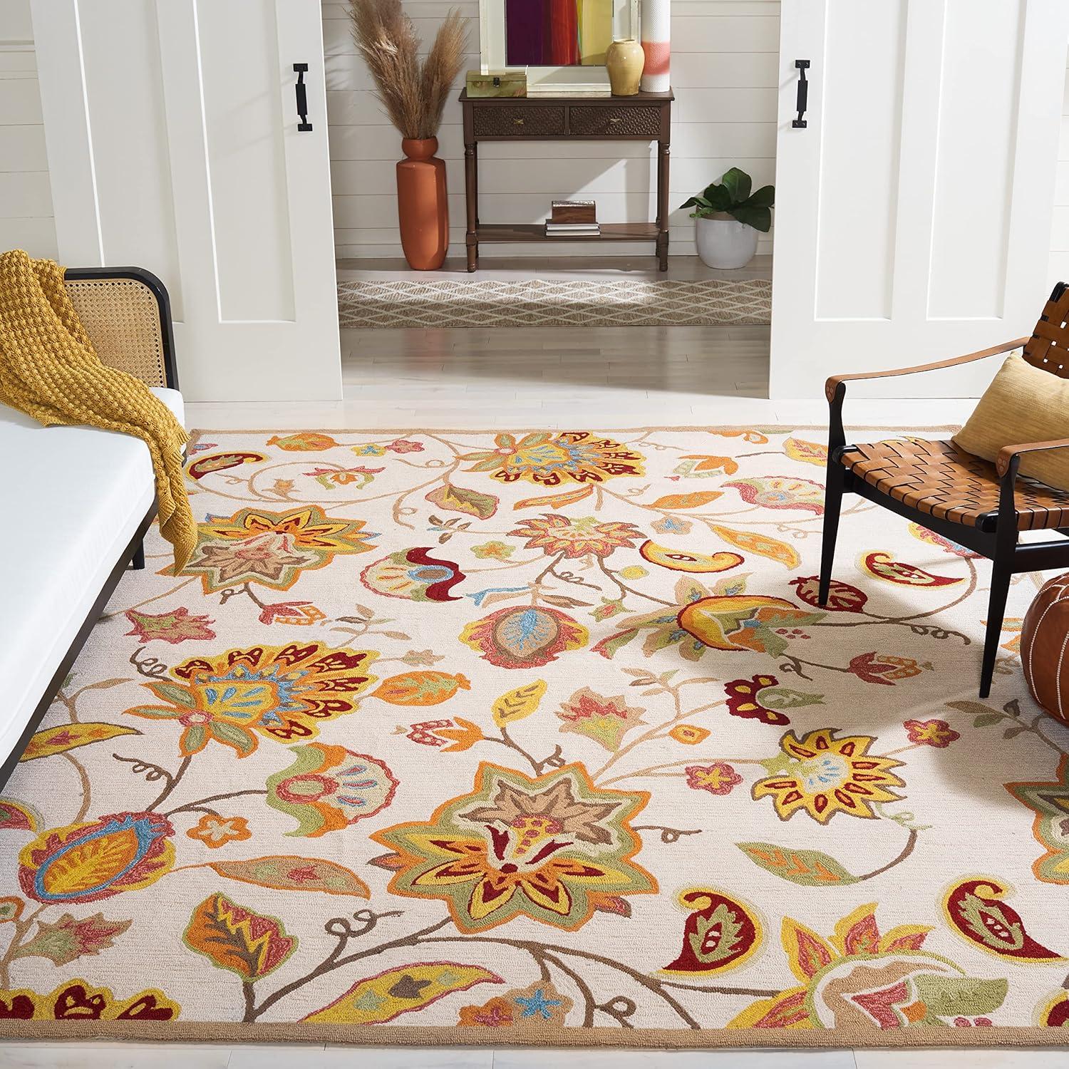 Four Seasons FRS413 Hand Hooked Area Rug  - Safavieh