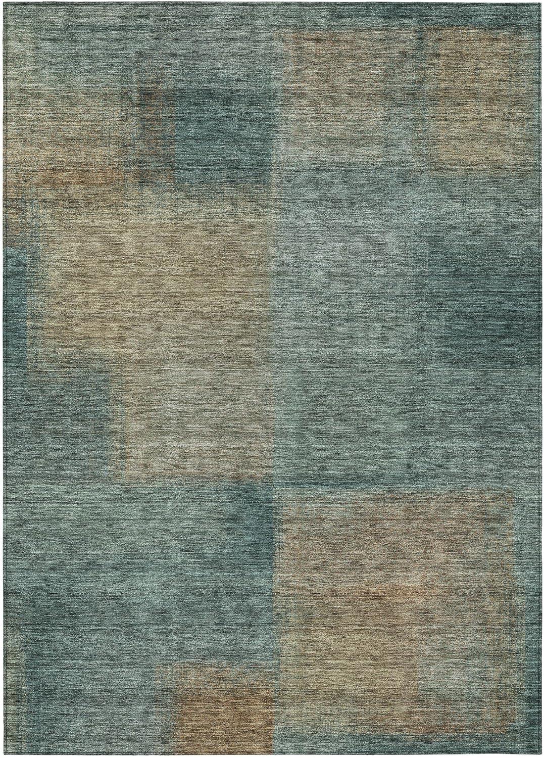 Addison Rugs Machine Washable Indoor/ Outdoor Chantille Ombre Rug Teal - 8' x 10'