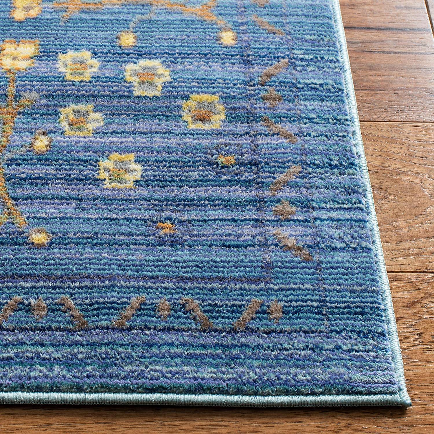 Valencia VAL108 Power Loomed Indoor Area Rug - Blue/Multi - 8'x10' - Safavieh
