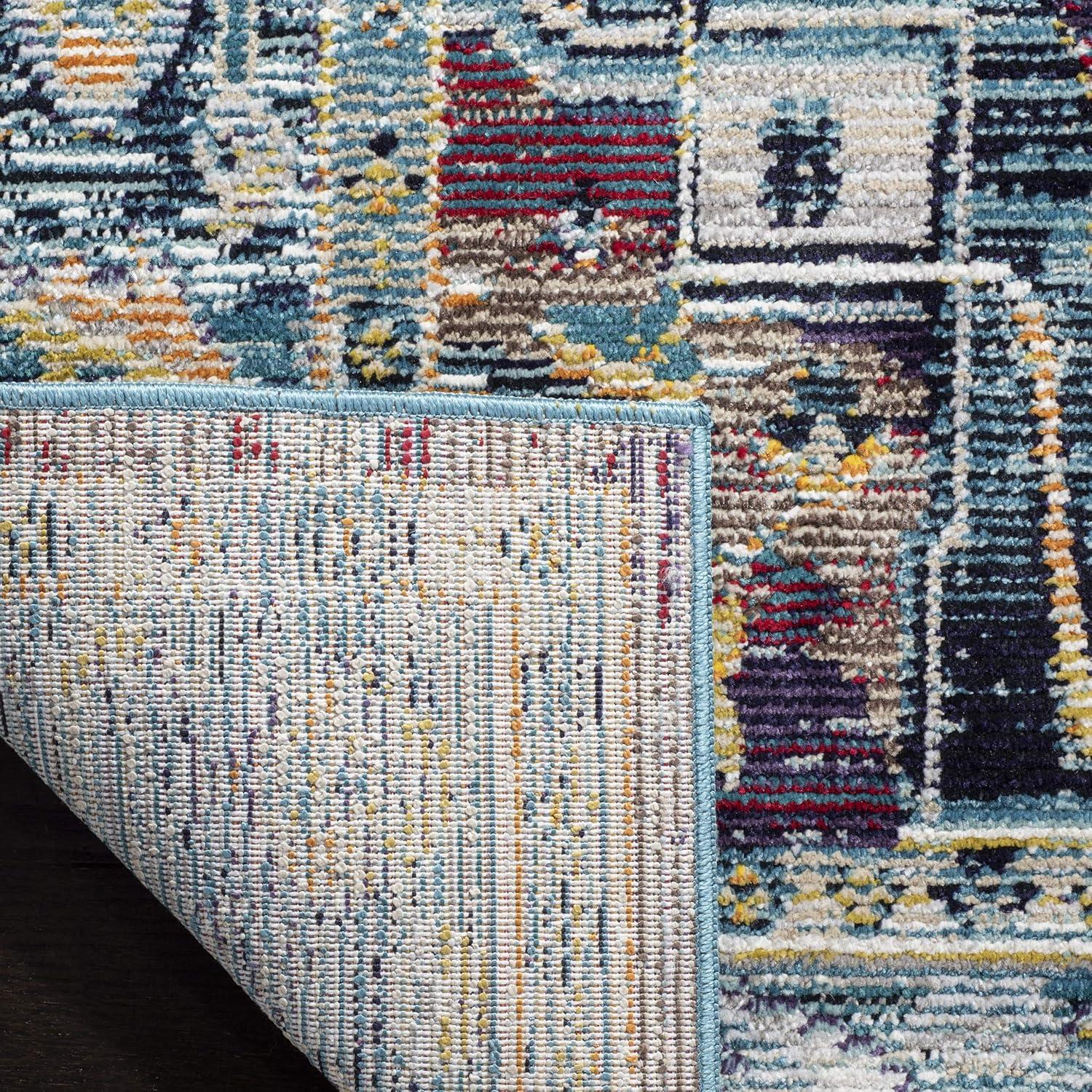 Crystal CRS503 Power Loomed Indoor Area Rug - Teal/Purple - 8'x10' - Safavieh