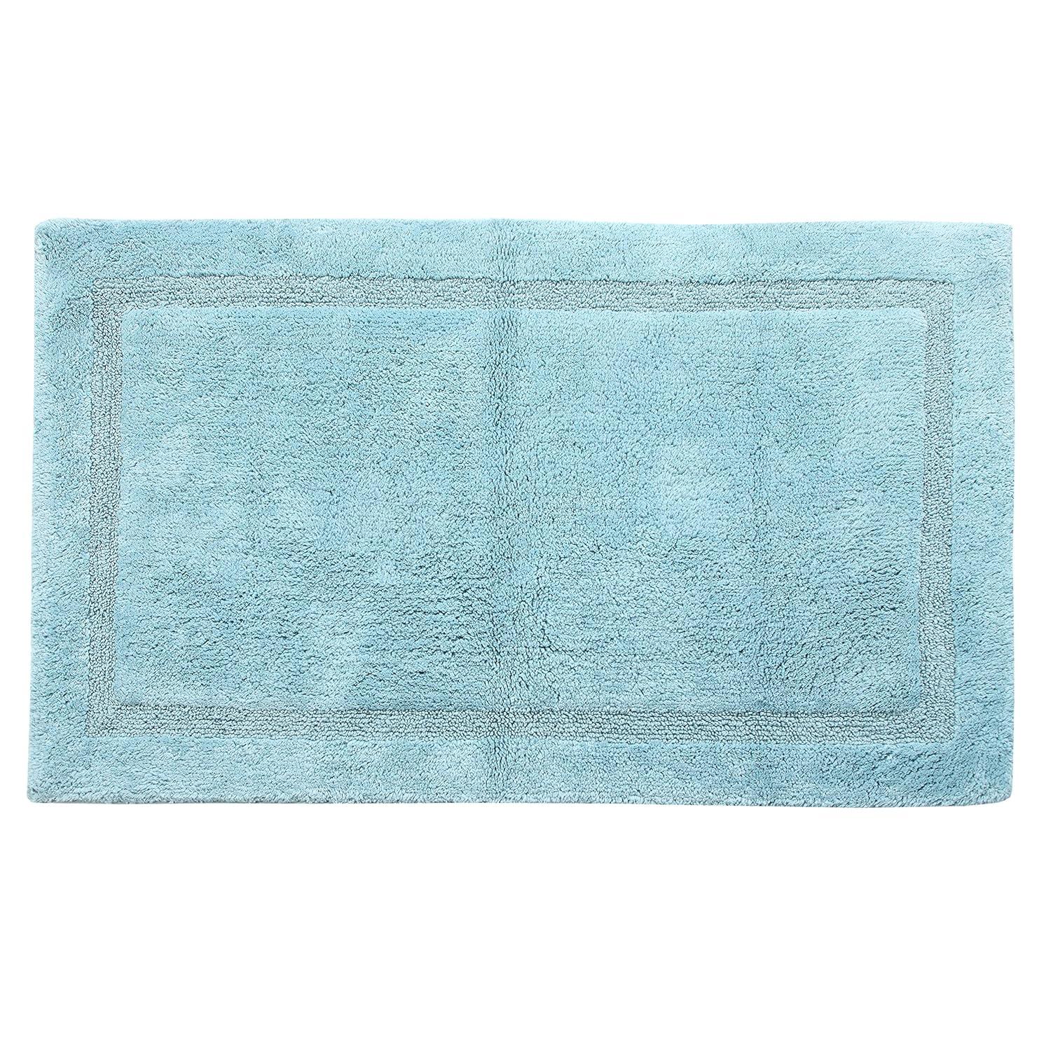 Saffron Fabs  Cotton Regency Bath Rug Sage Green 22 x 34