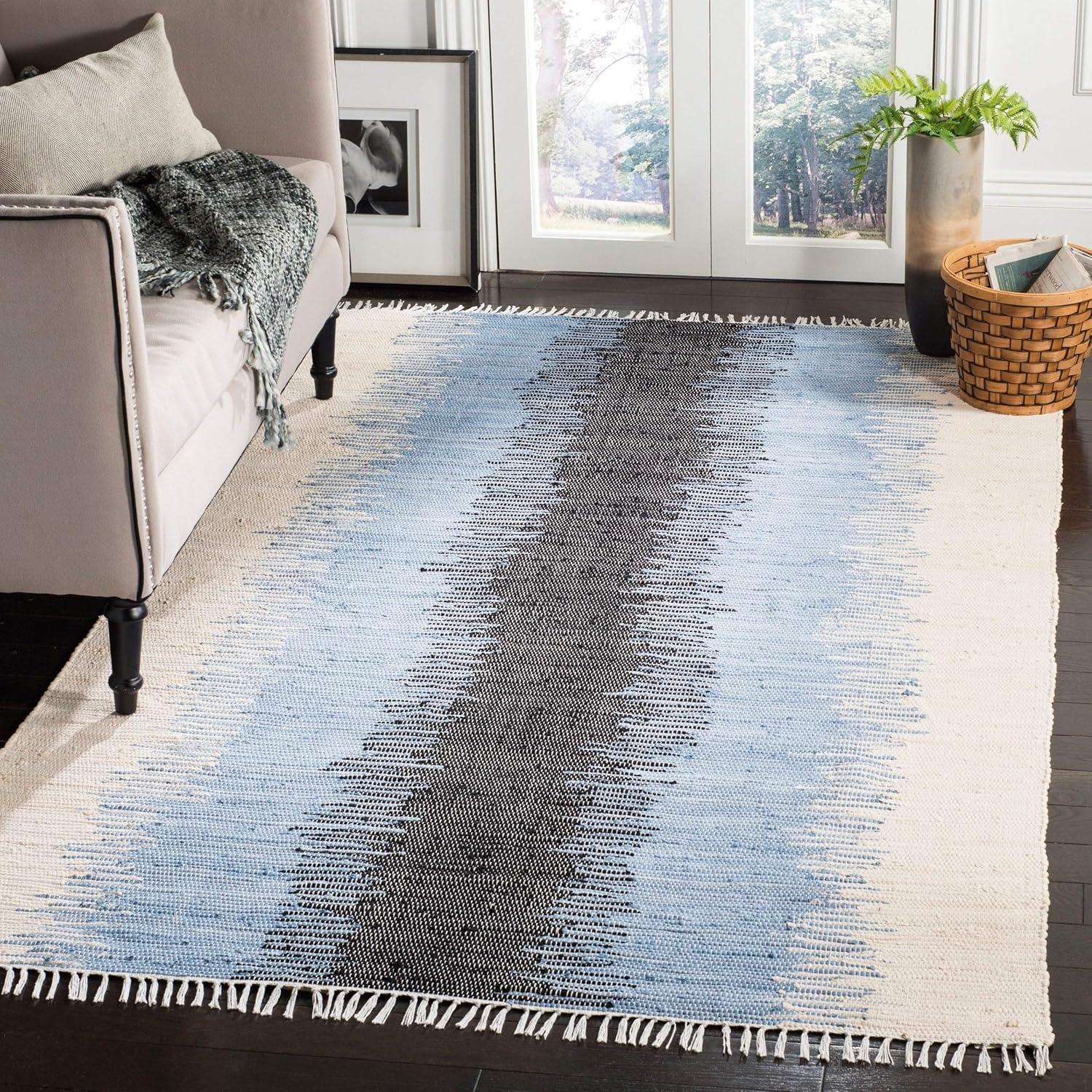 Montauk MTK710 Hand Woven Indoor Area Rug - Grey/Black - 8'x10' - Safavieh.