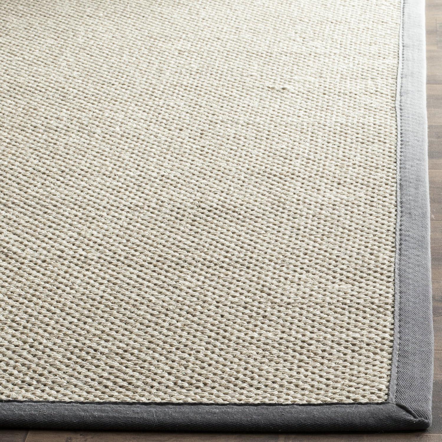 Natural Fiber NF143 Power Loomed Indoor Accent Rug - Marble/Dark Grey - 2'6"x4' - Safavieh.