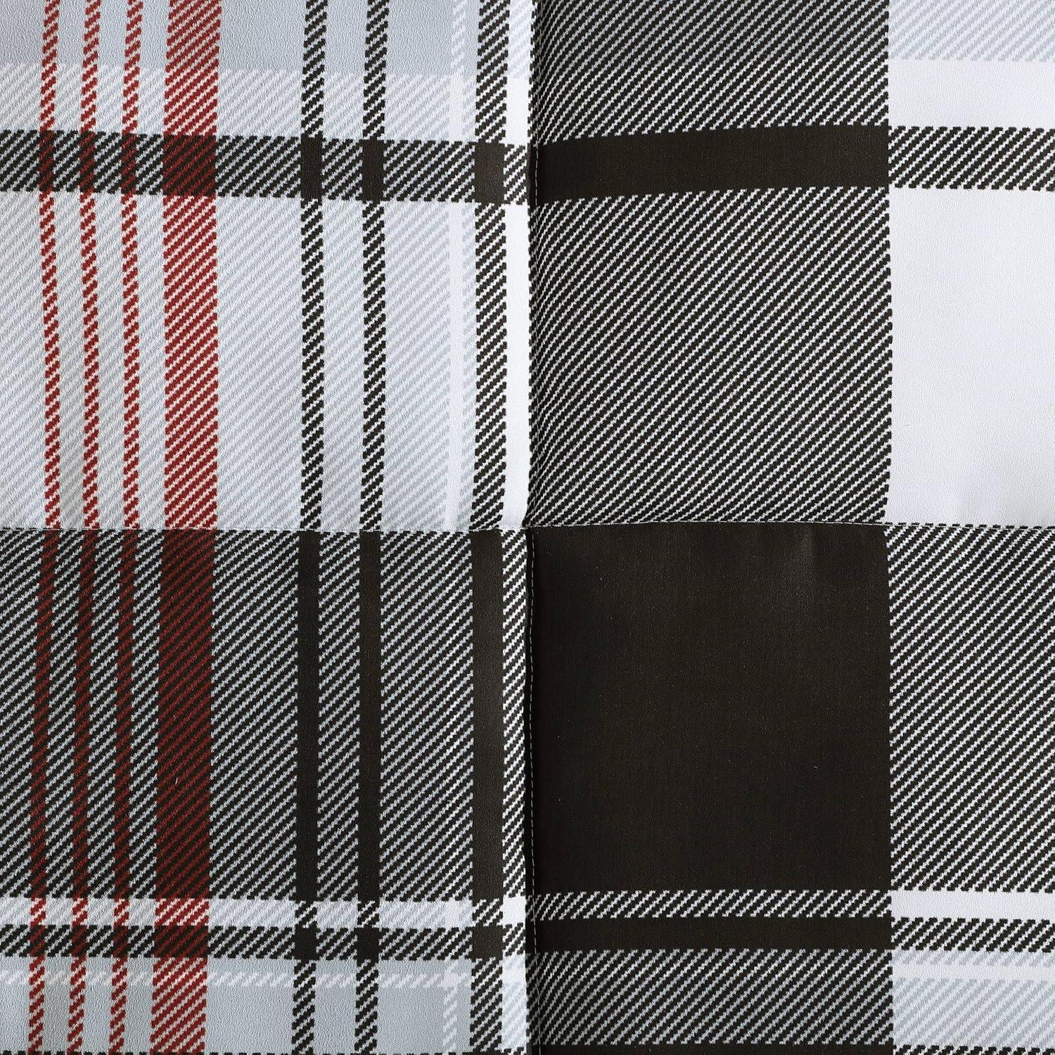 Eddie Bauer Normandy Plaid Duvet Set Black