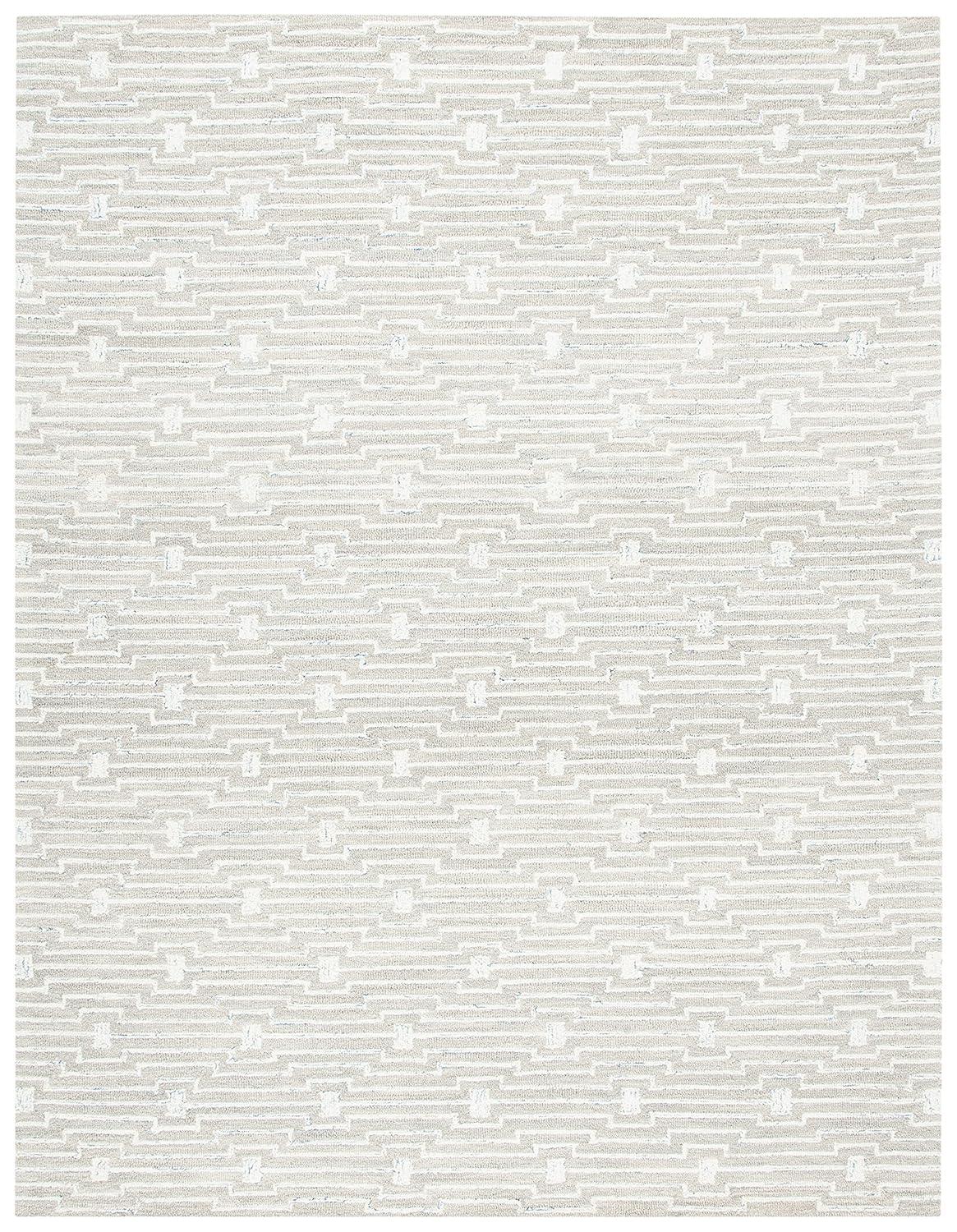 Micro-Loop MLP178 Hand Tufted Area Rug - Light Grey/Ivory - 8'x10' - Safavieh.